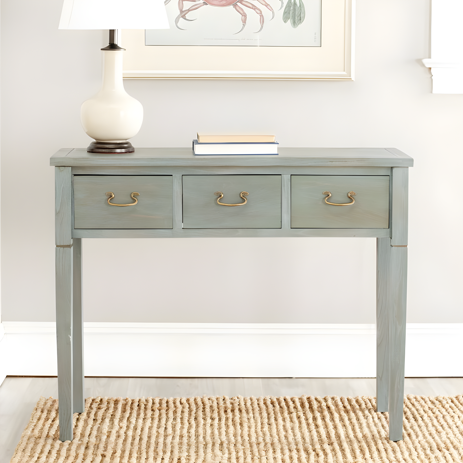 Cindy Console Table - Ash Grey - Safavieh