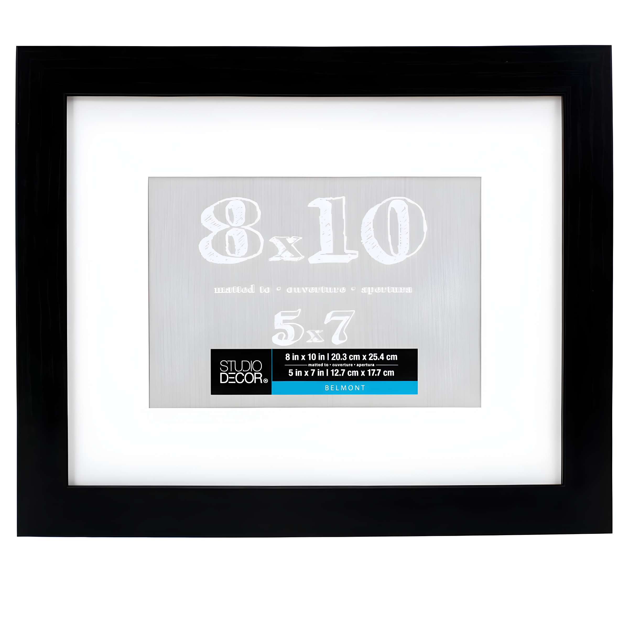 Black Belmont Frame with Mat by Studio Décor®