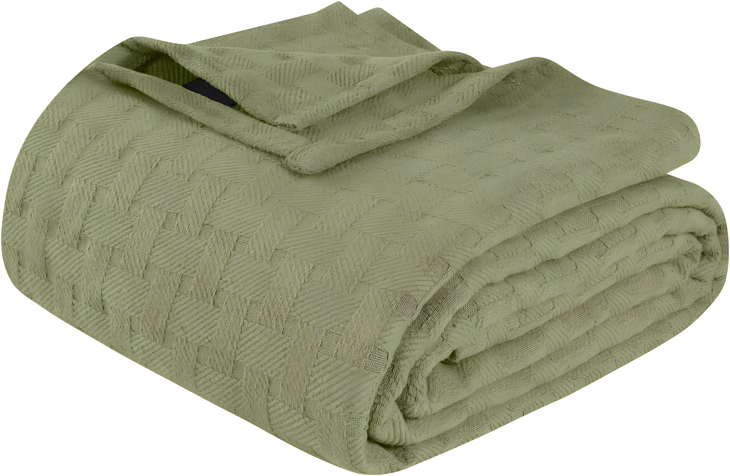 Superior Basketweave All-Season Cotton Blanket, King, Sage