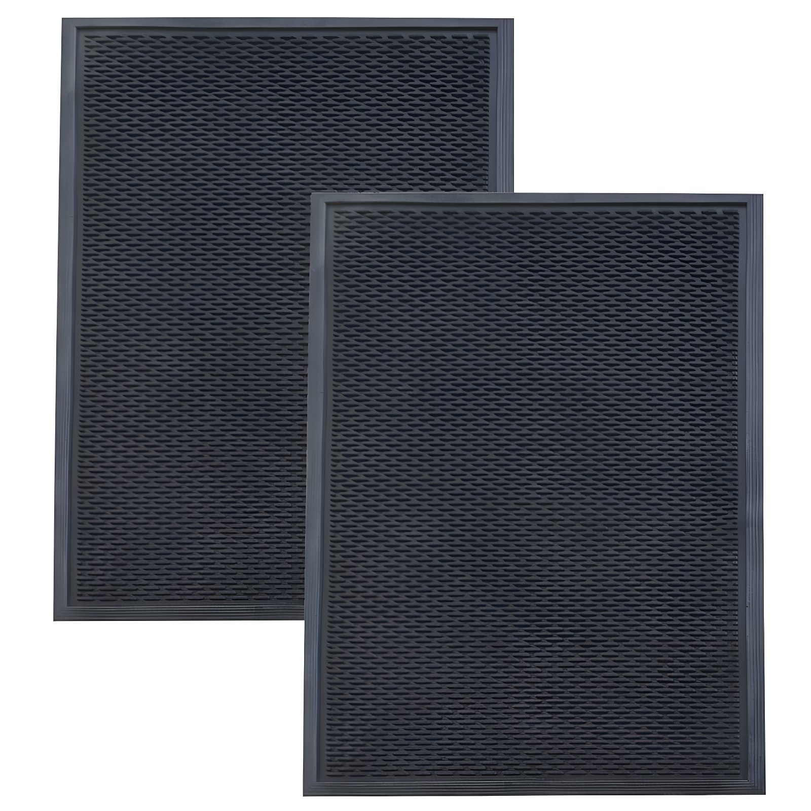 AmeriHome AmeriHome 35.5'' W x 59'' L Garage Flooring in Black (Set of 2)