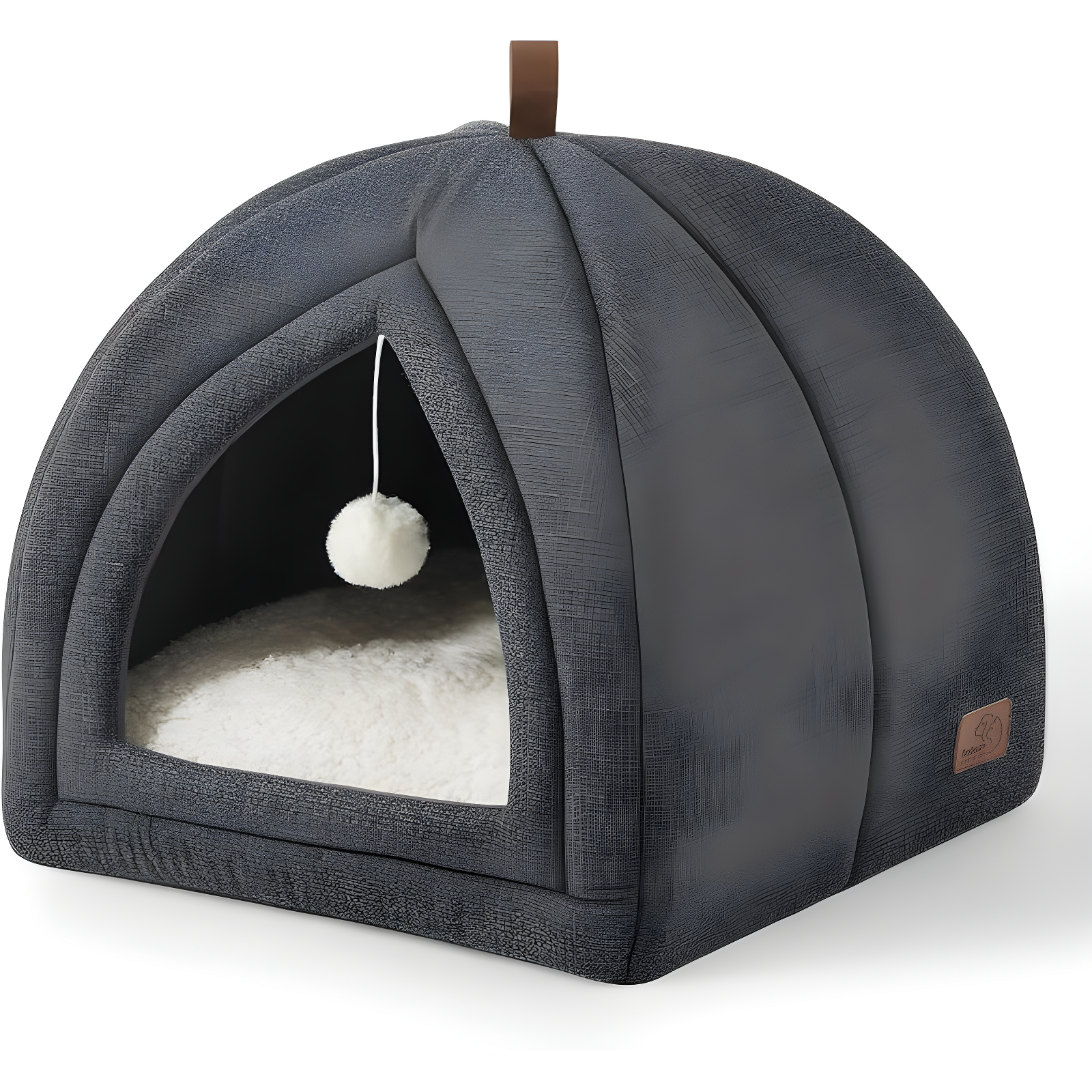 The Cat Beds for Indoor Cats - 2 in 1 Cat Cave for Kittens and Small Pets, Cat Hideaway with Non-Slip Bottom,16 inches