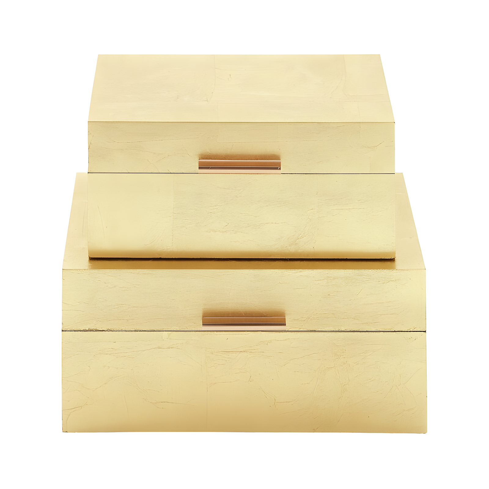 CosmoLiving by Cosmopolitan Wooden Decorative Box with Textured Foiled Exterior Set