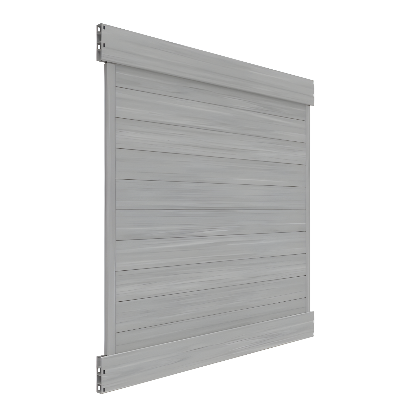 Barrette Outdoor Living Horizontal Fence Driftwood Vinyl Privacy Panel Kit