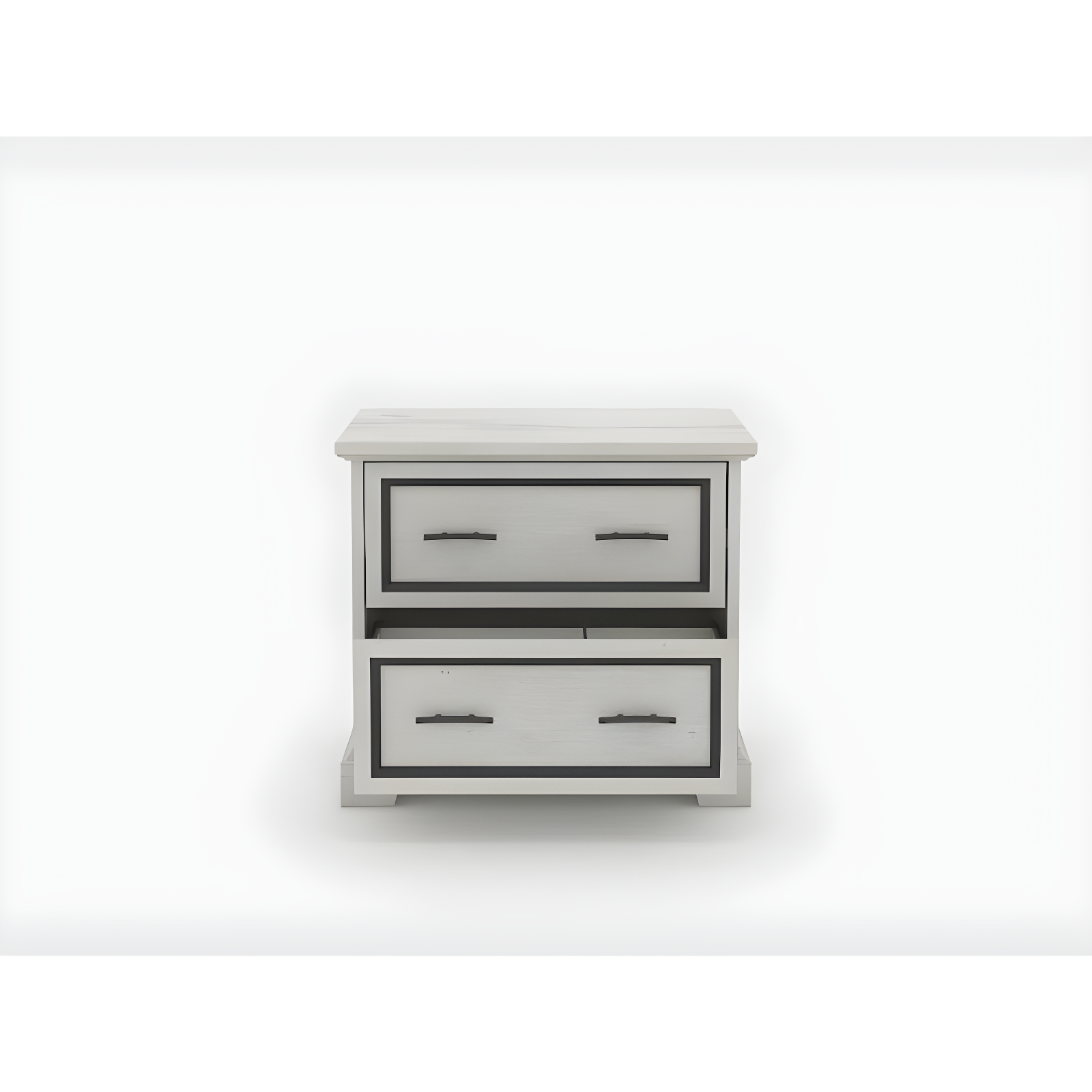 Sauder Carolina Grove 2 Drawer Lateral File Cabinet Winter Oak: Traditional Style, MDF, Metal Hardware, Laminate Surface
