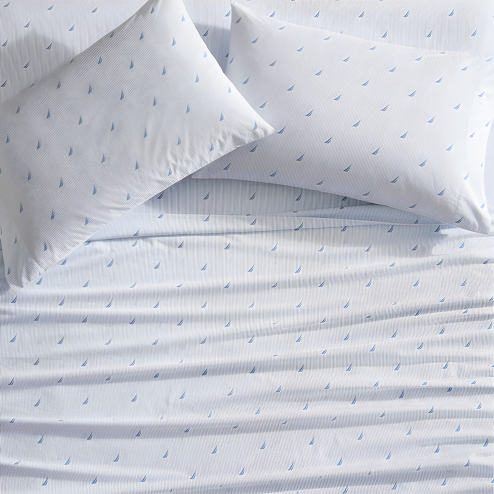 Nautica Printed Cotton Percale Sheet Sets