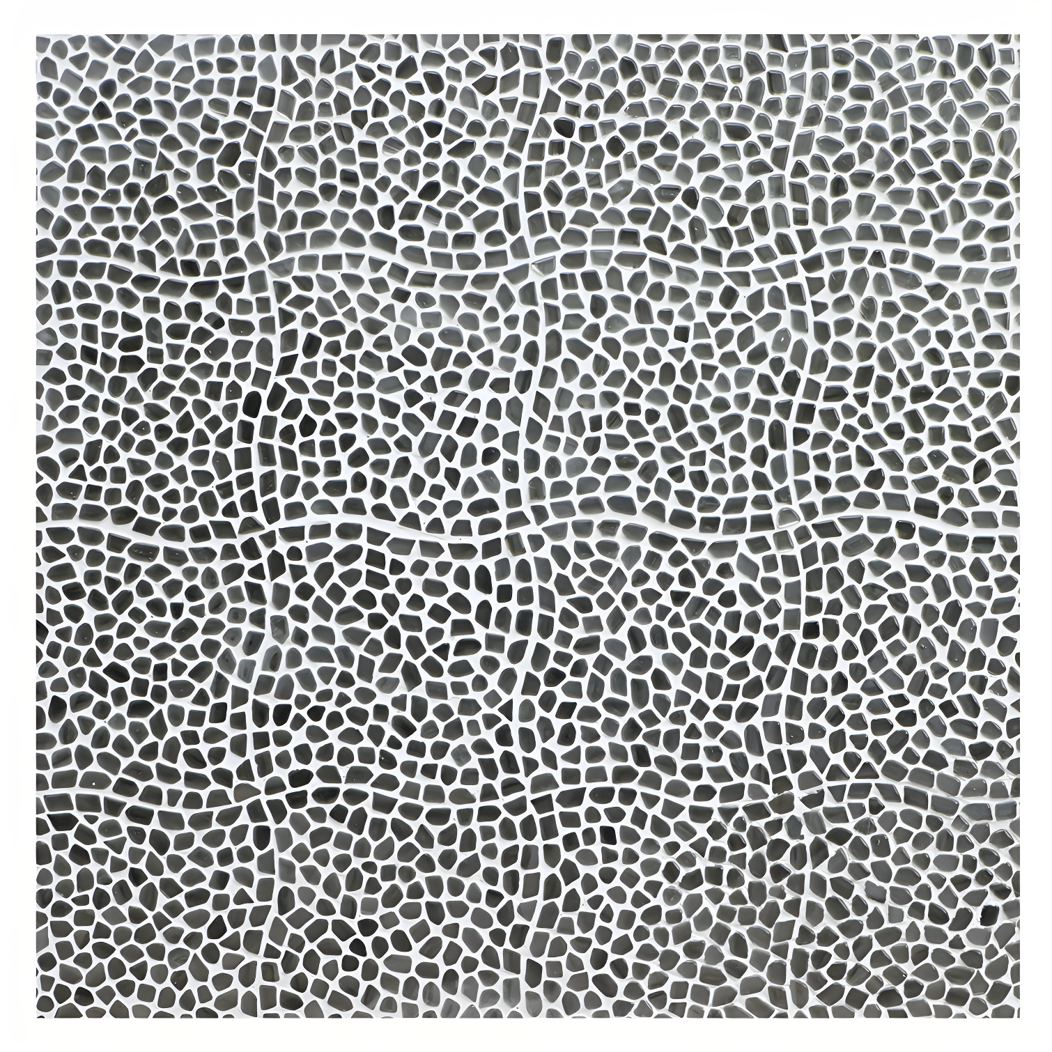 Bond Tile Fractal Pebble 11.88 in. x 11.88 in. Polished Glass Wall Mosaic Tile (0.98 Sq. Ft. / Each)