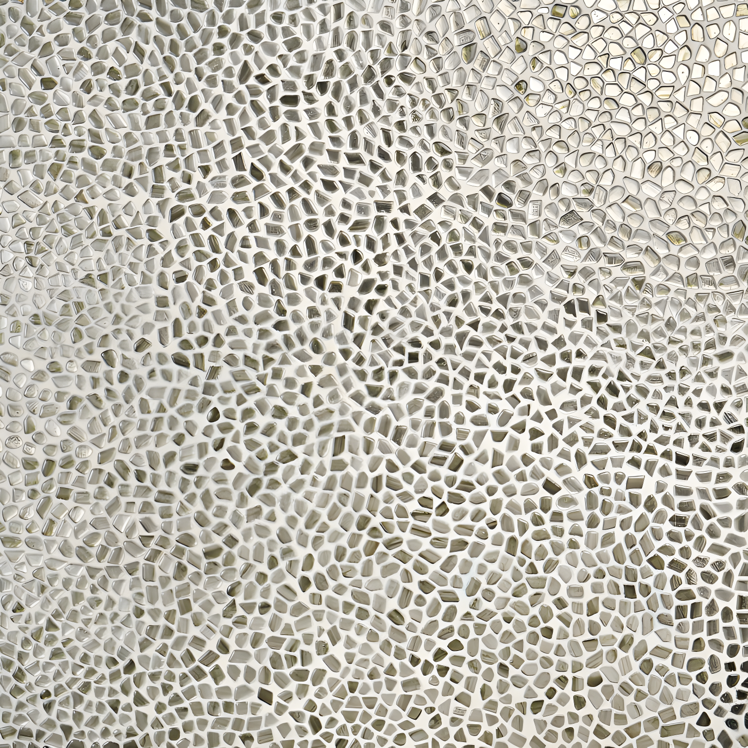 Bond Tile Fractal Pebble 11.88 in. x 11.88 in. Polished Glass Wall Mosaic Tile (0.98 Sq. Ft. / Each)