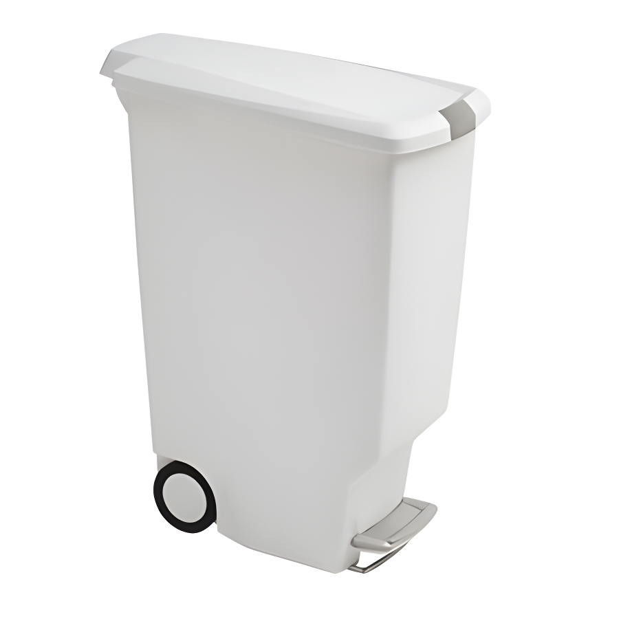 simplehuman 40 Liter / 10.6 Gallon Slim Kitchen Step Trash Can with Secure Slide Lock, Plastic
