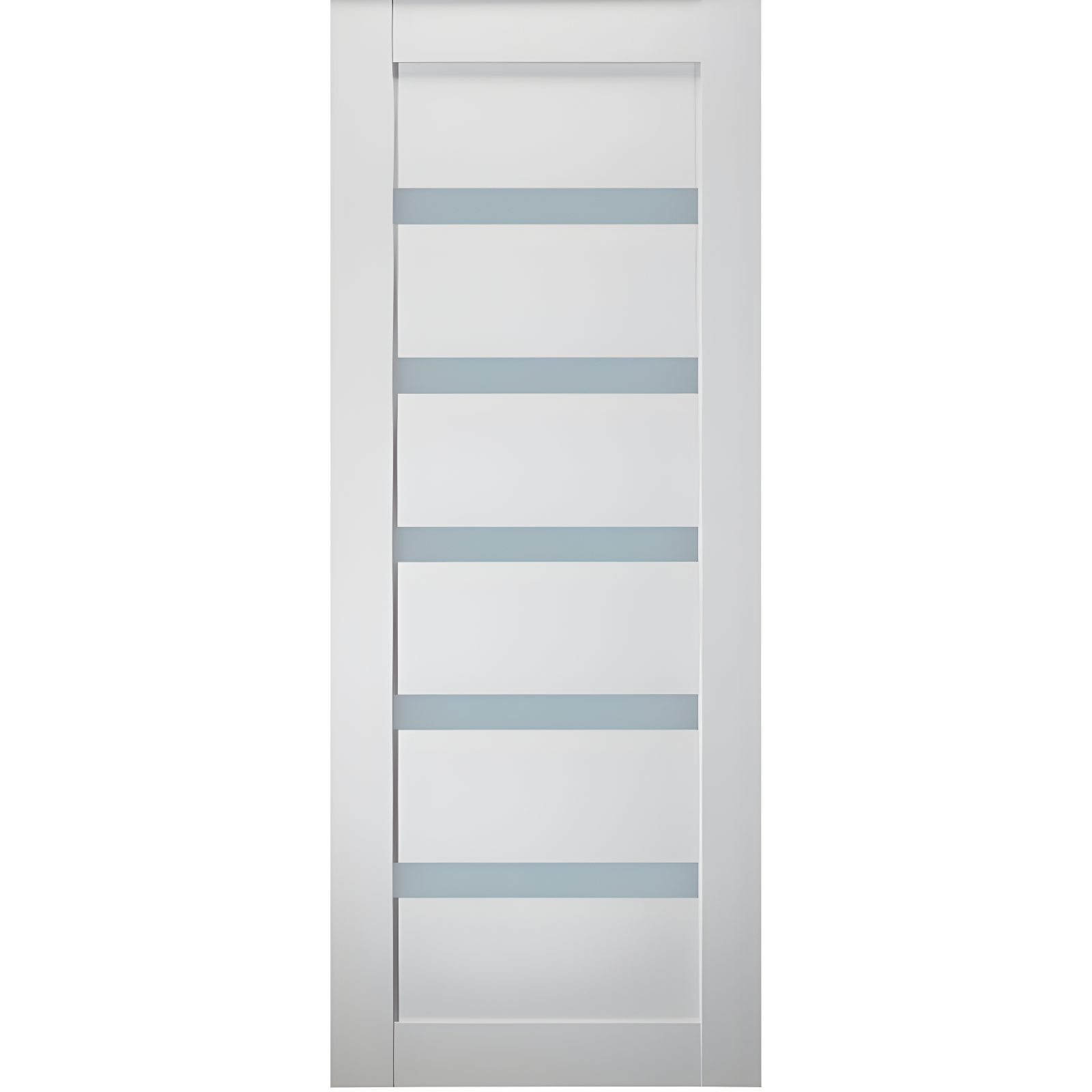 Leora Paneled Manufactured Wood and Glass Standard Door Slab