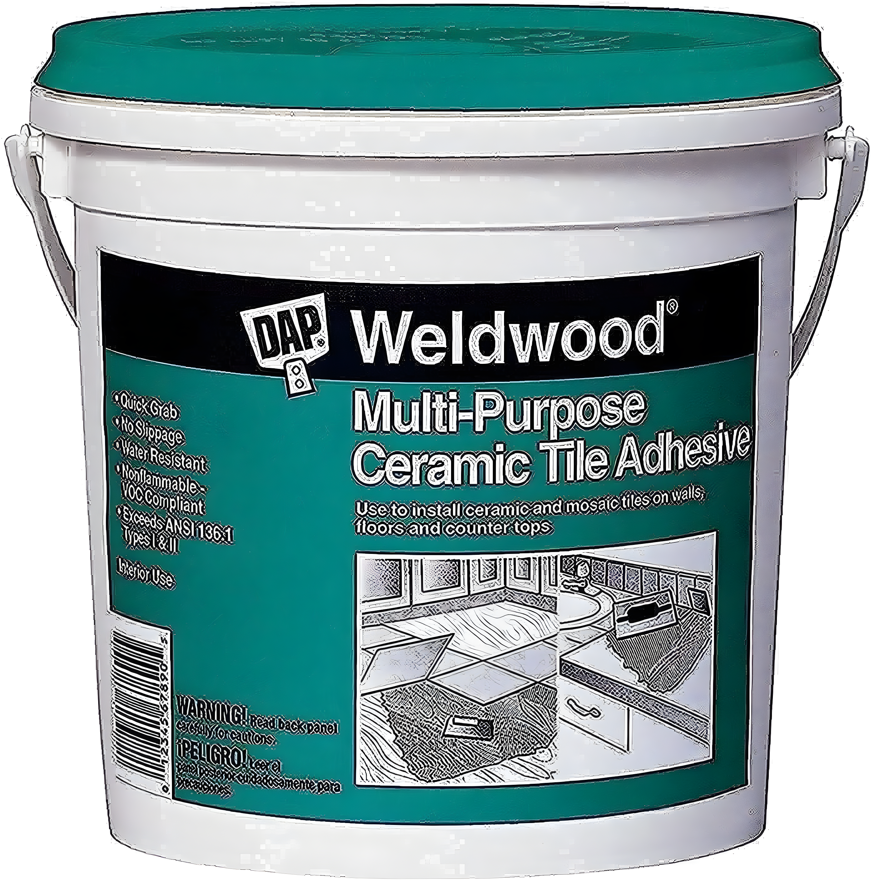 Dap 25190 Weldwood Multi-Purpose Ceramic Tile Adhesive, 1-Quart by DAP