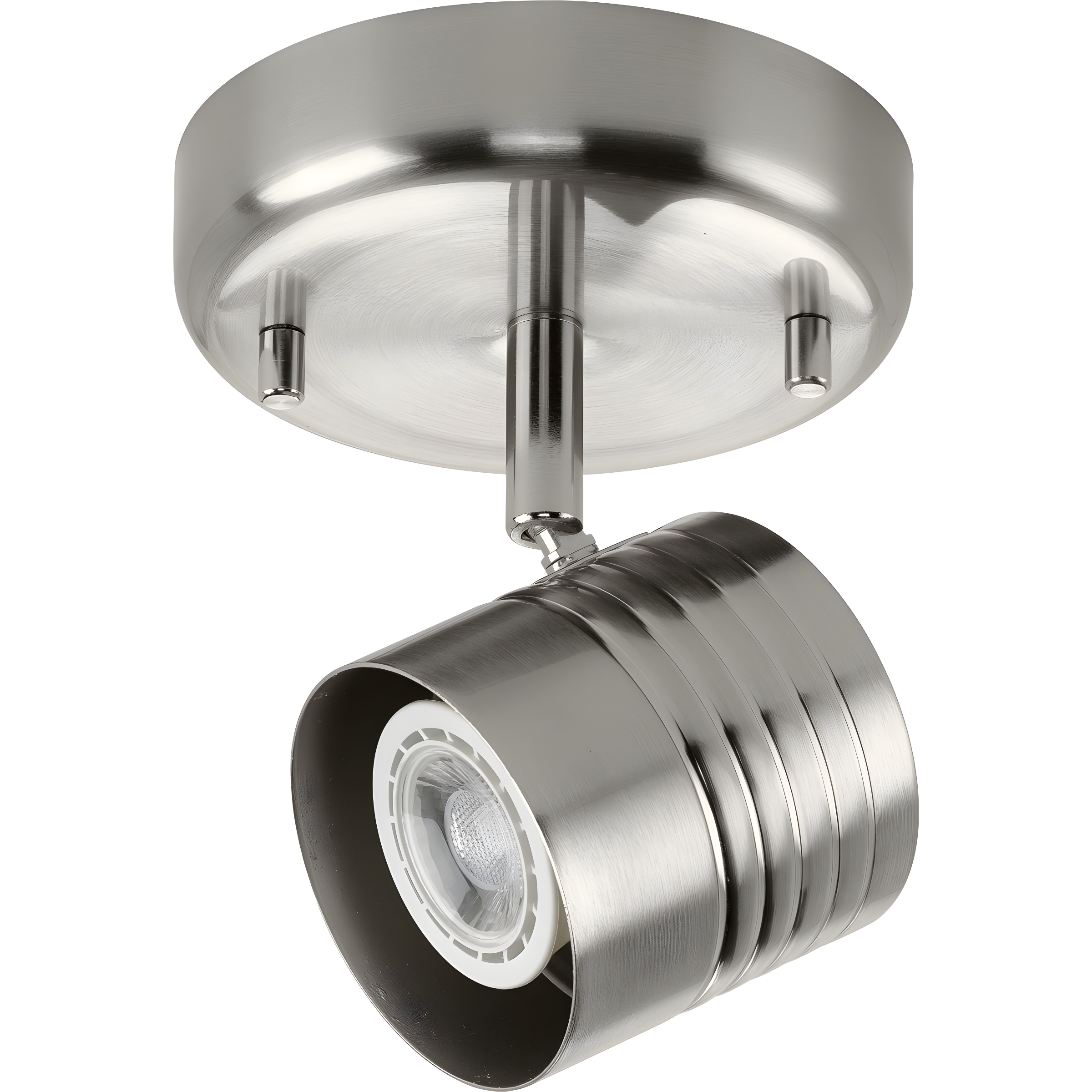 Progress Lighting P900013 Kitson 5" Wide Outdoor Semi-Flush Ceiling Fixture - Nickel