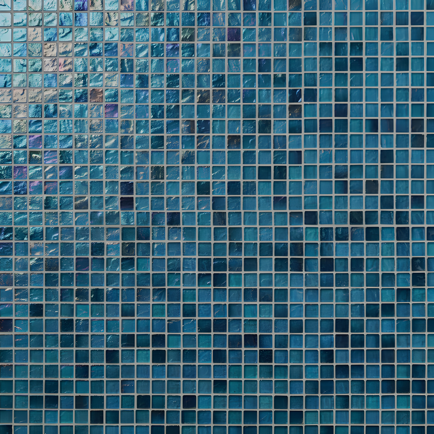 Speckle 11.73" x 11.73" Iridescent 1" Squares Glass Mosaic Wall Tile (0.95 Sq. Ft. / Sheet)