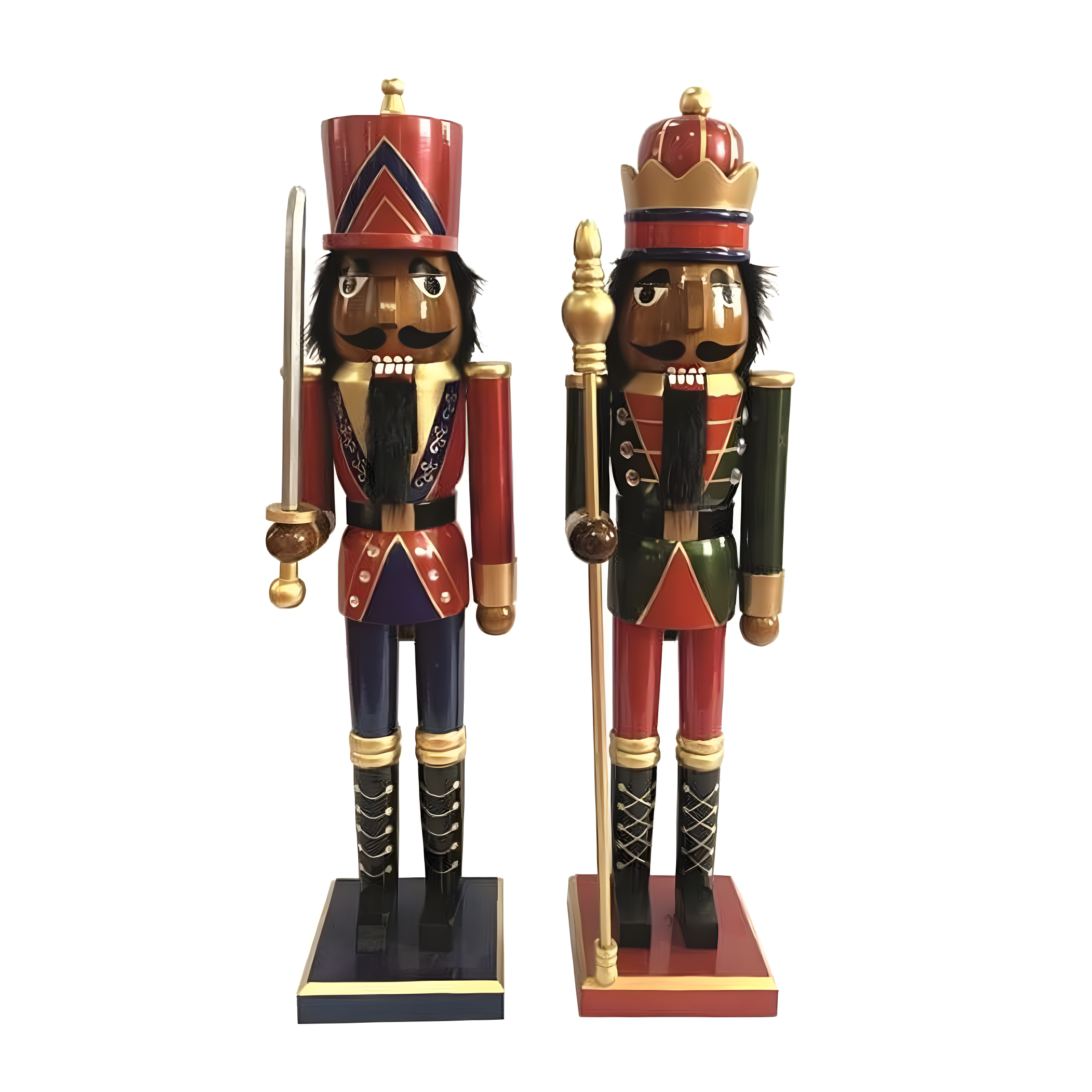Santa's Workshop 2 Piece King & Guard Nutcracker Set