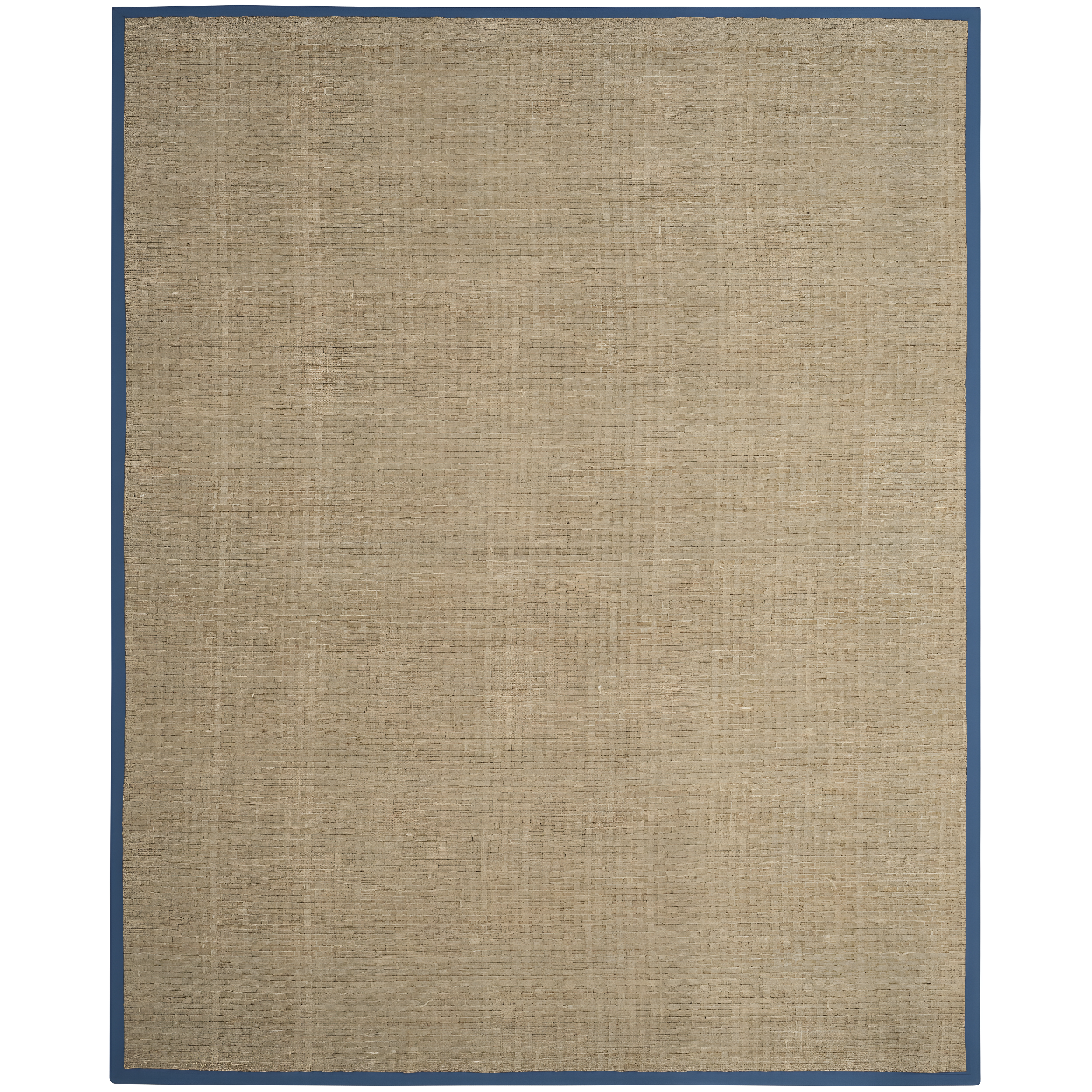 SAFAVIEH Natural Fiber Arbor Bordered Area Rug, Natural/Navy, 9' x 12'