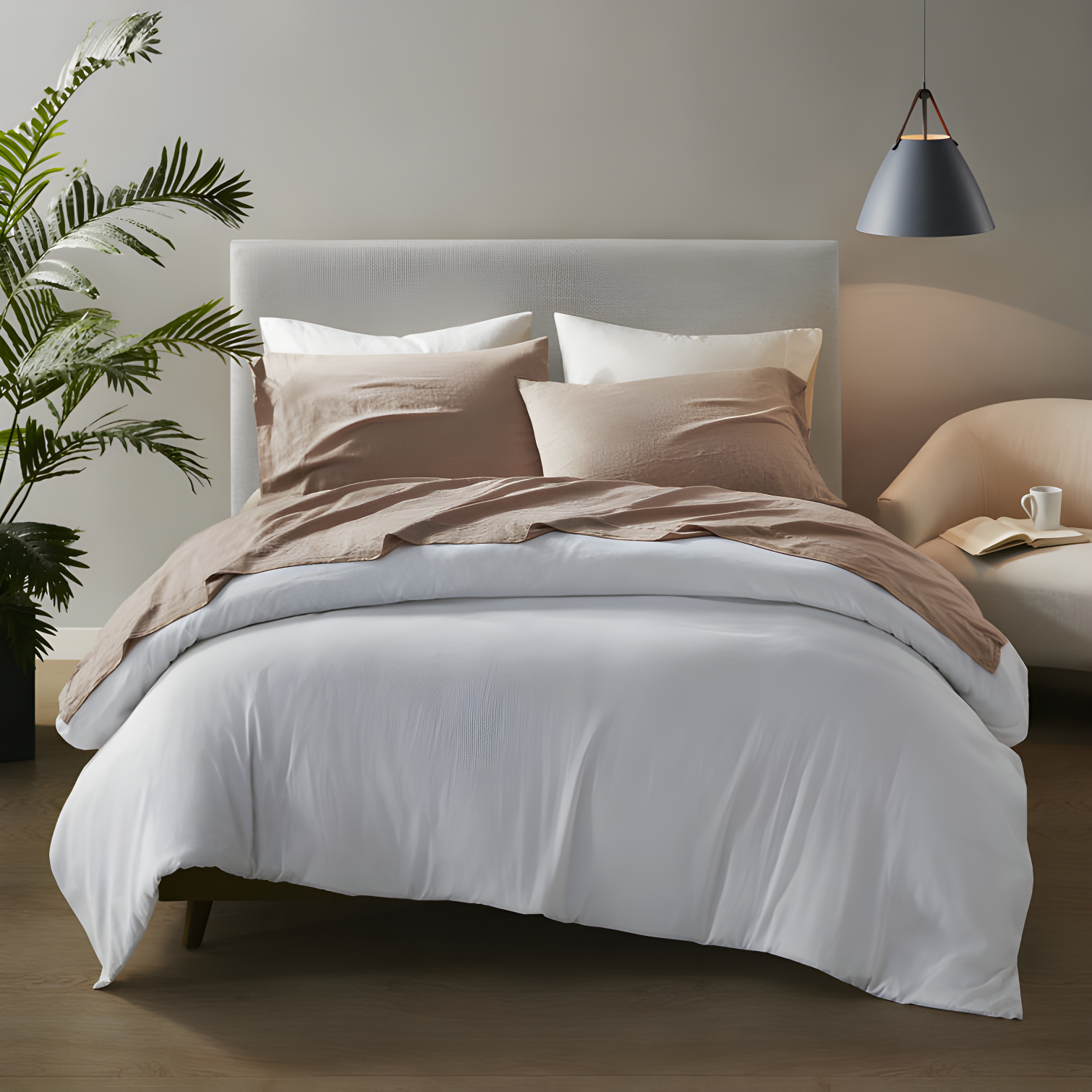 Madison Park Linen Blend 4 Piece Sheet Set