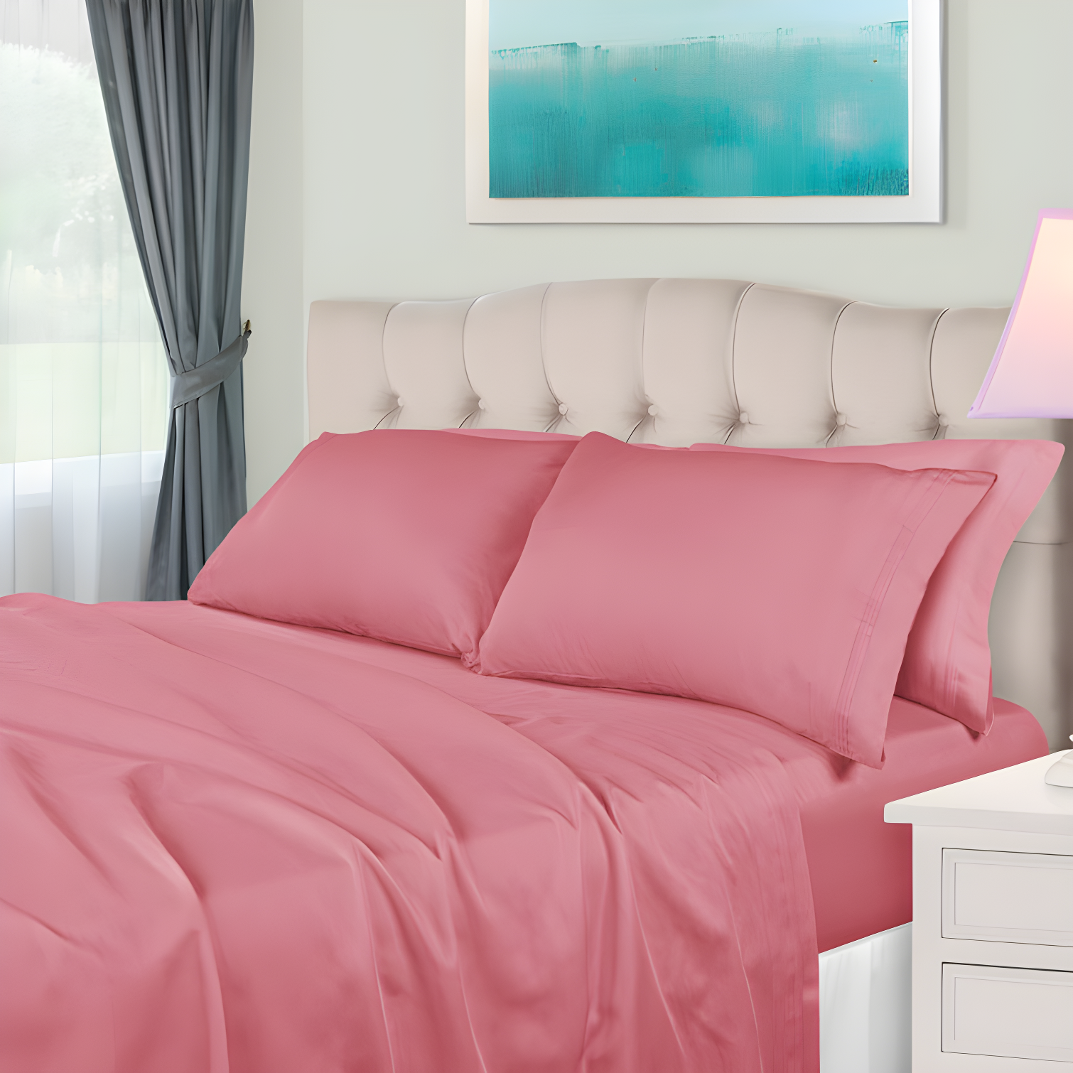 Egyptian Cotton Deep Pocket Solid 650 Thread Count Sheet Set