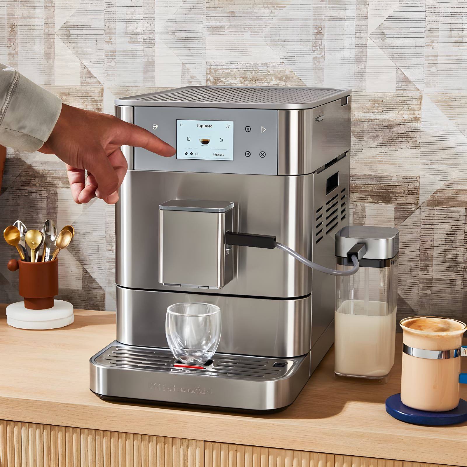 KitchenAid ® KF7 Fully Automatic Espresso Machine in Stainless Steel