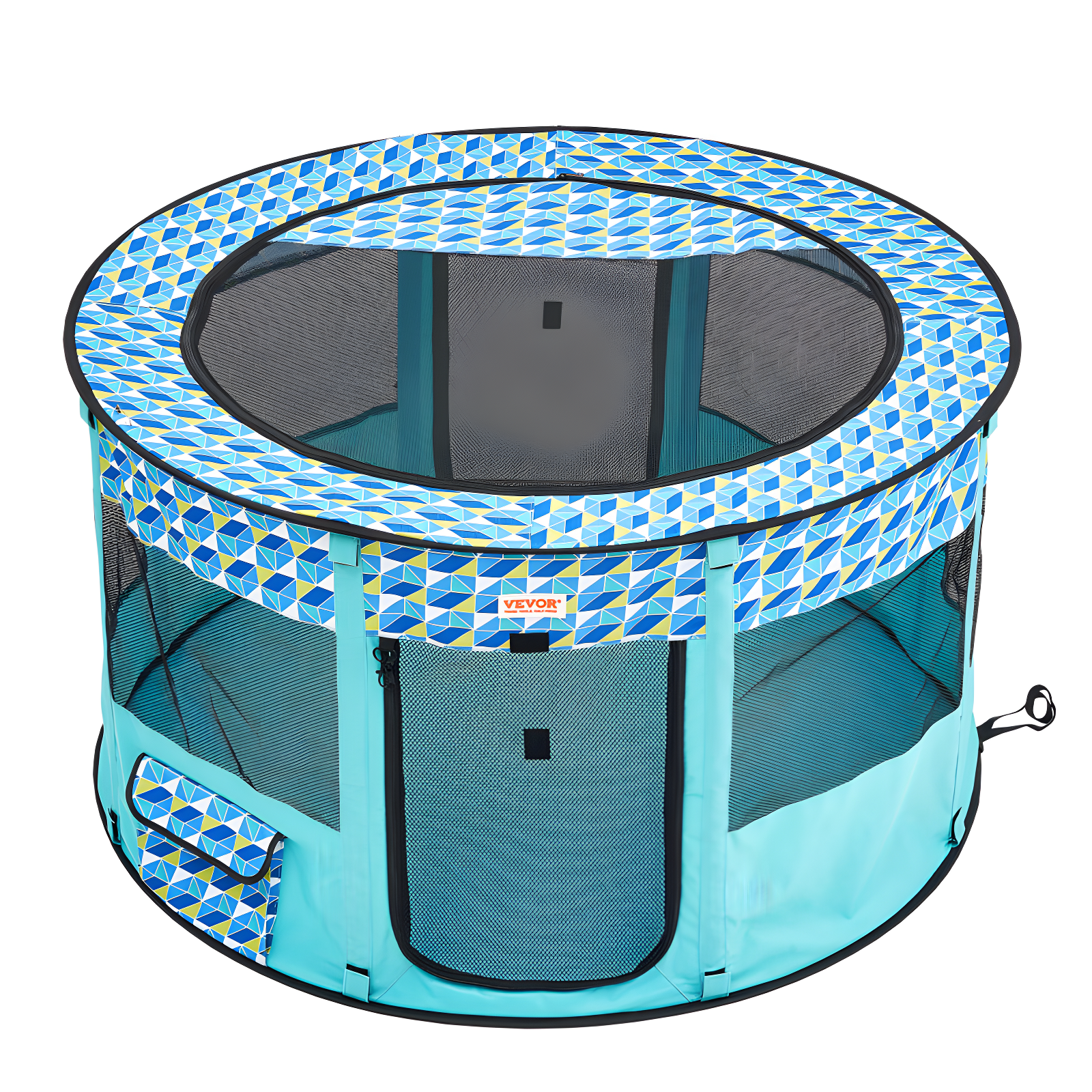 VEVOR 24'' H 4 Panel Fabric Exercise Pen With Door