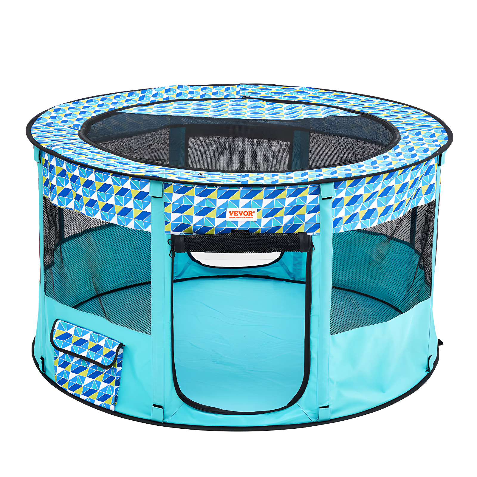 VEVOR 24'' H 4 Panel Fabric Exercise Pen With Door