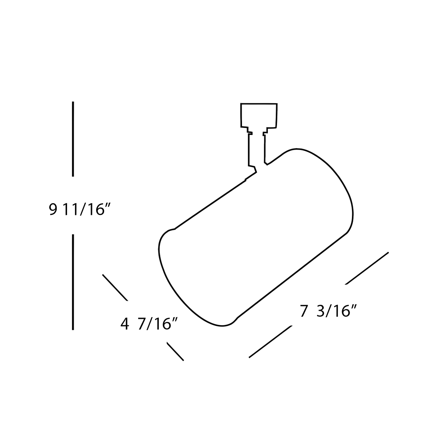 Line Adjustable Track Head