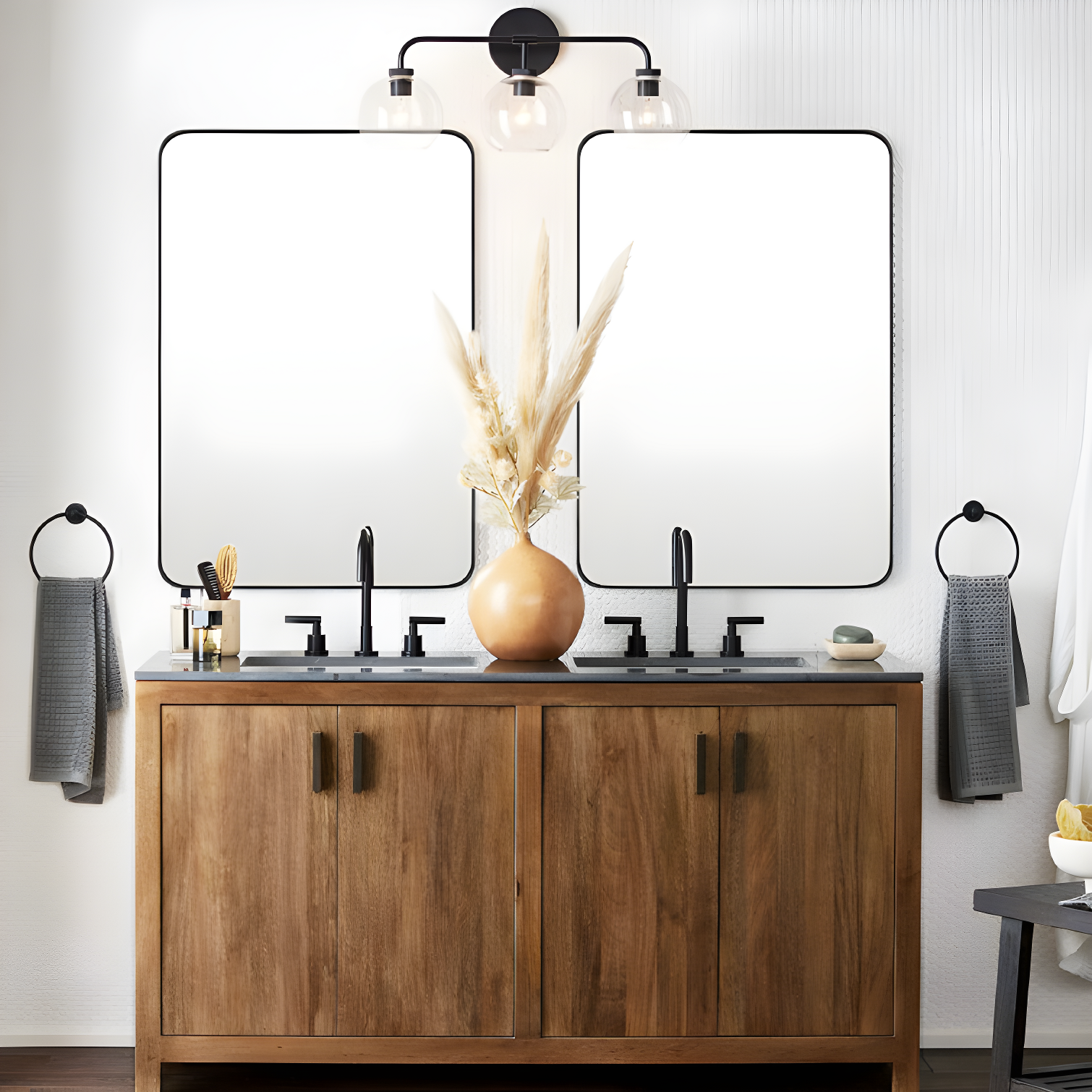 Kengston Modern & Contemporary Rectangular Bathroom Vanity Mirrors