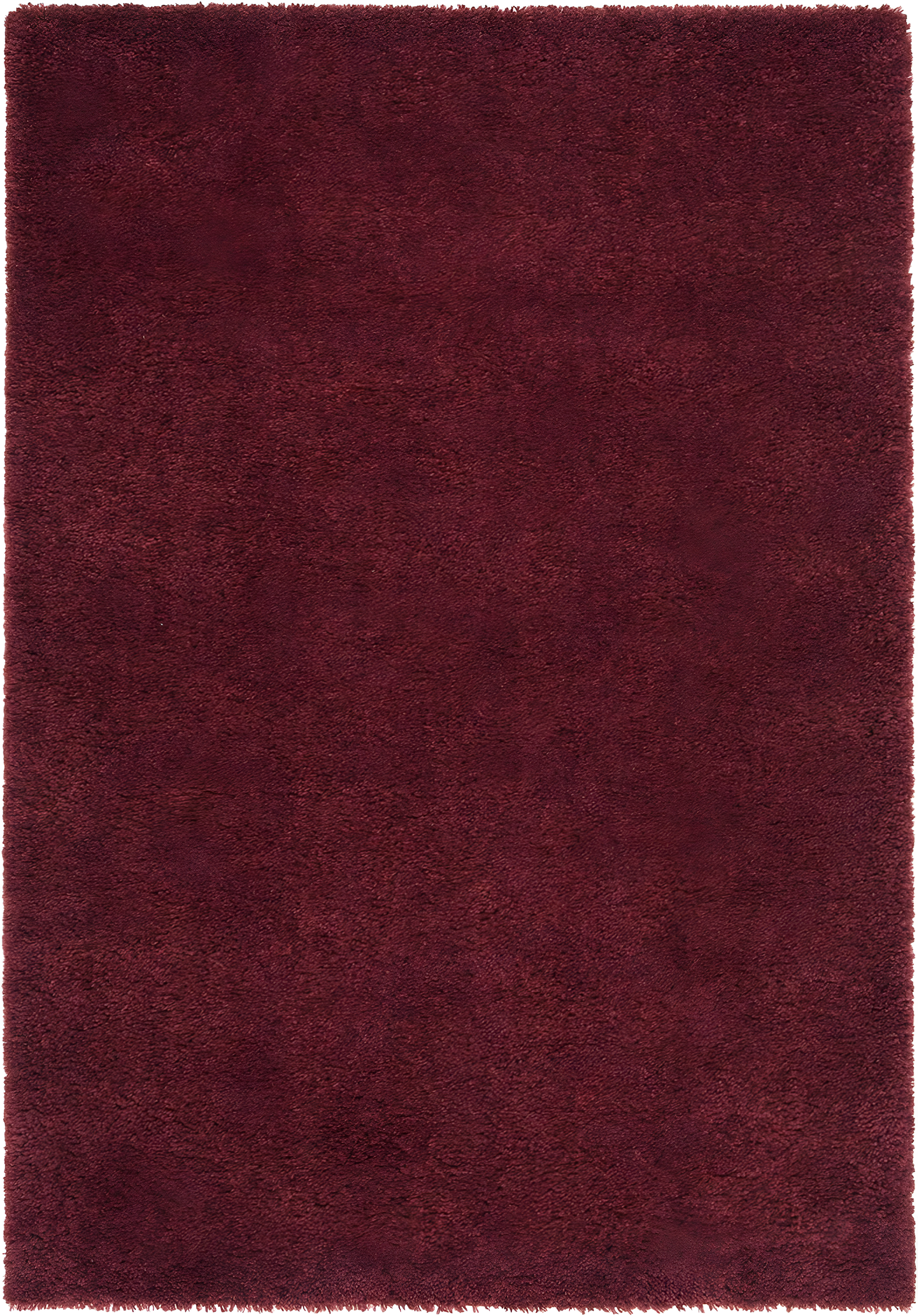 SAFAVIEH August Carlene Solid Plush Shag Area Rug, Burgundy, 10' x 14'
