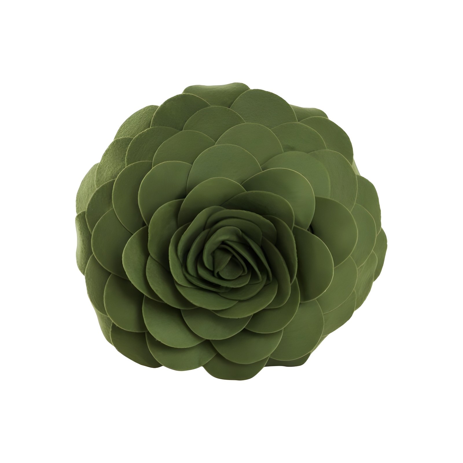 Flower Appliqued Felt Throw Pillow