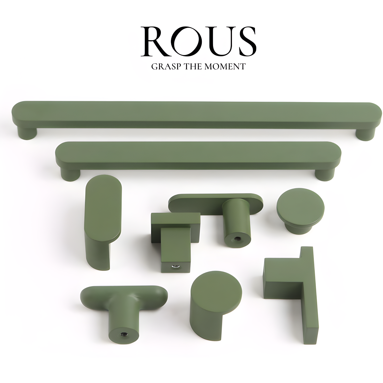 ROUS ROUS Mid-Century Modern Cabinet T Bar Drawer Knobs