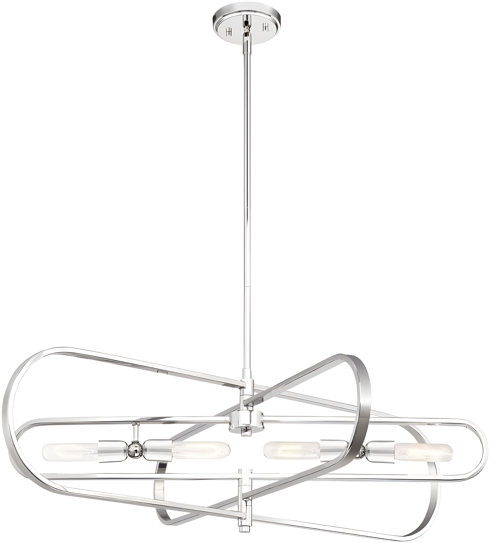 Kenzo - 4 Light Island, Polished Nickel Finish