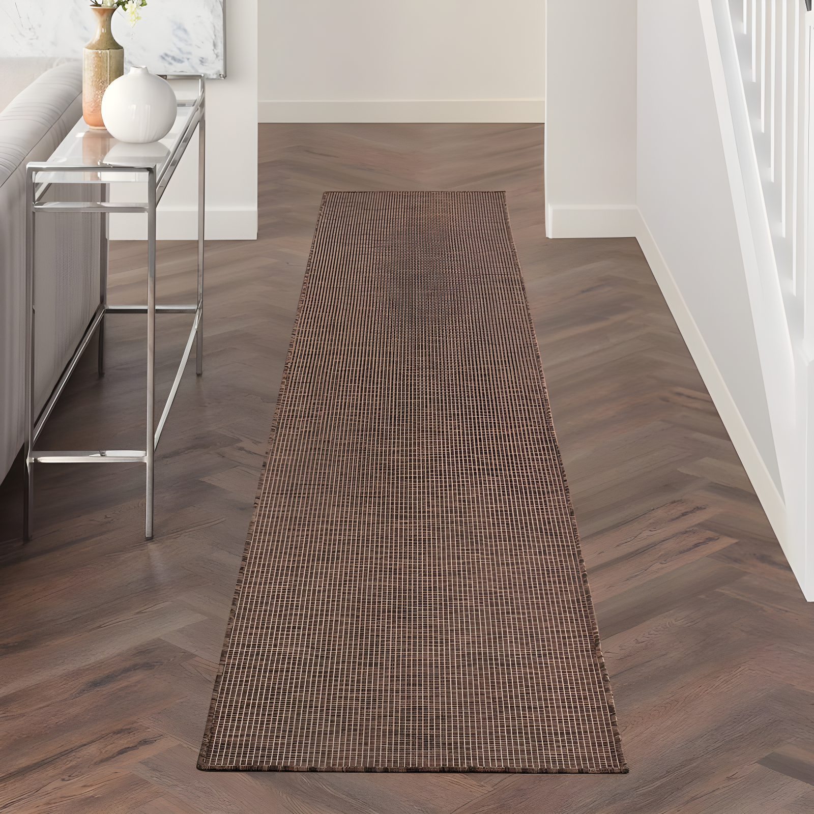 Nourison Positano POS01 Indoor/outdoor Area Rug - Natural 2'2" x 10'