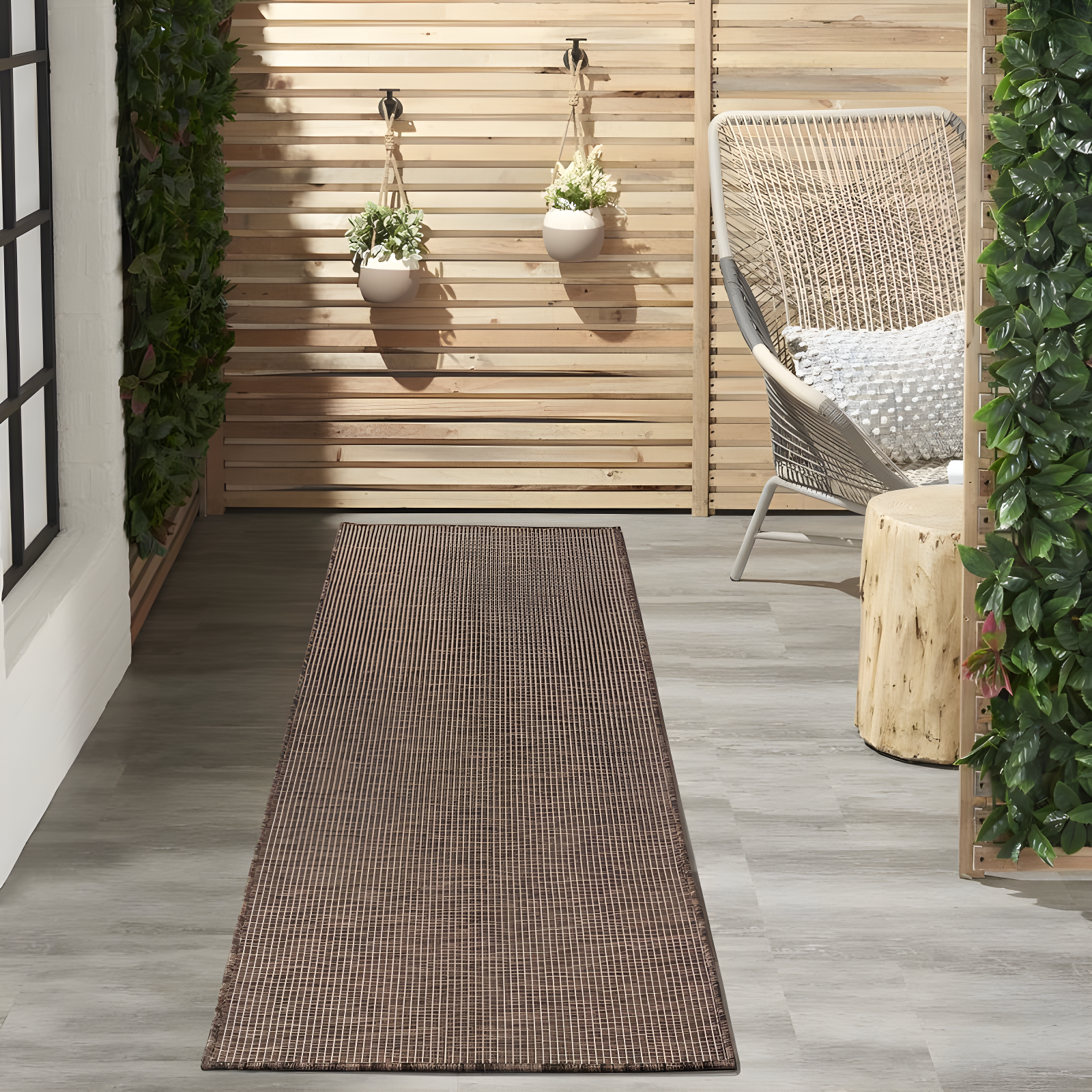 Nourison Positano POS01 Indoor/outdoor Area Rug - Natural 2'2" x 10'