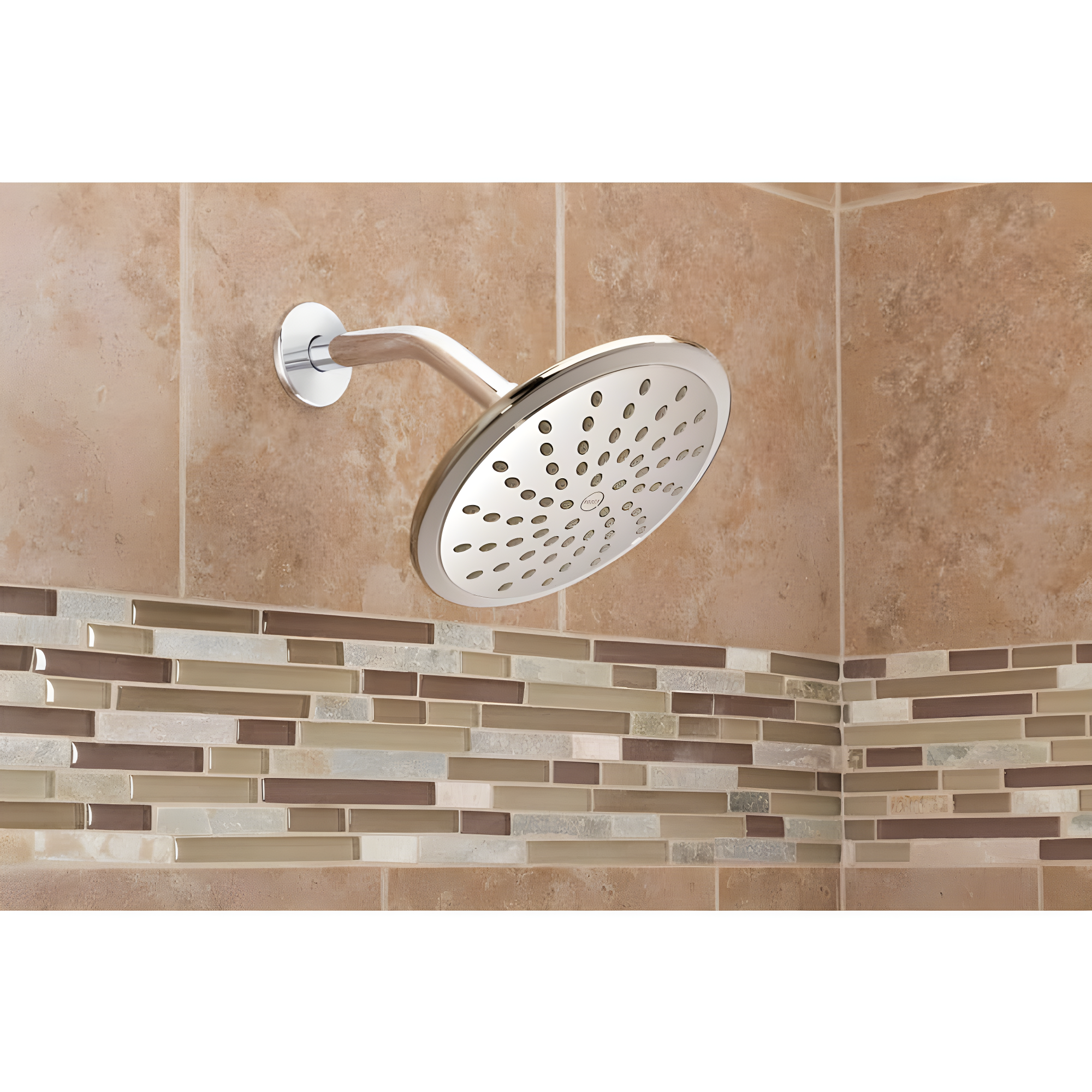 Moen Wide Round Rain Shower Head for Bathroom with 2 GPM High-Pressure Rainfall Spray