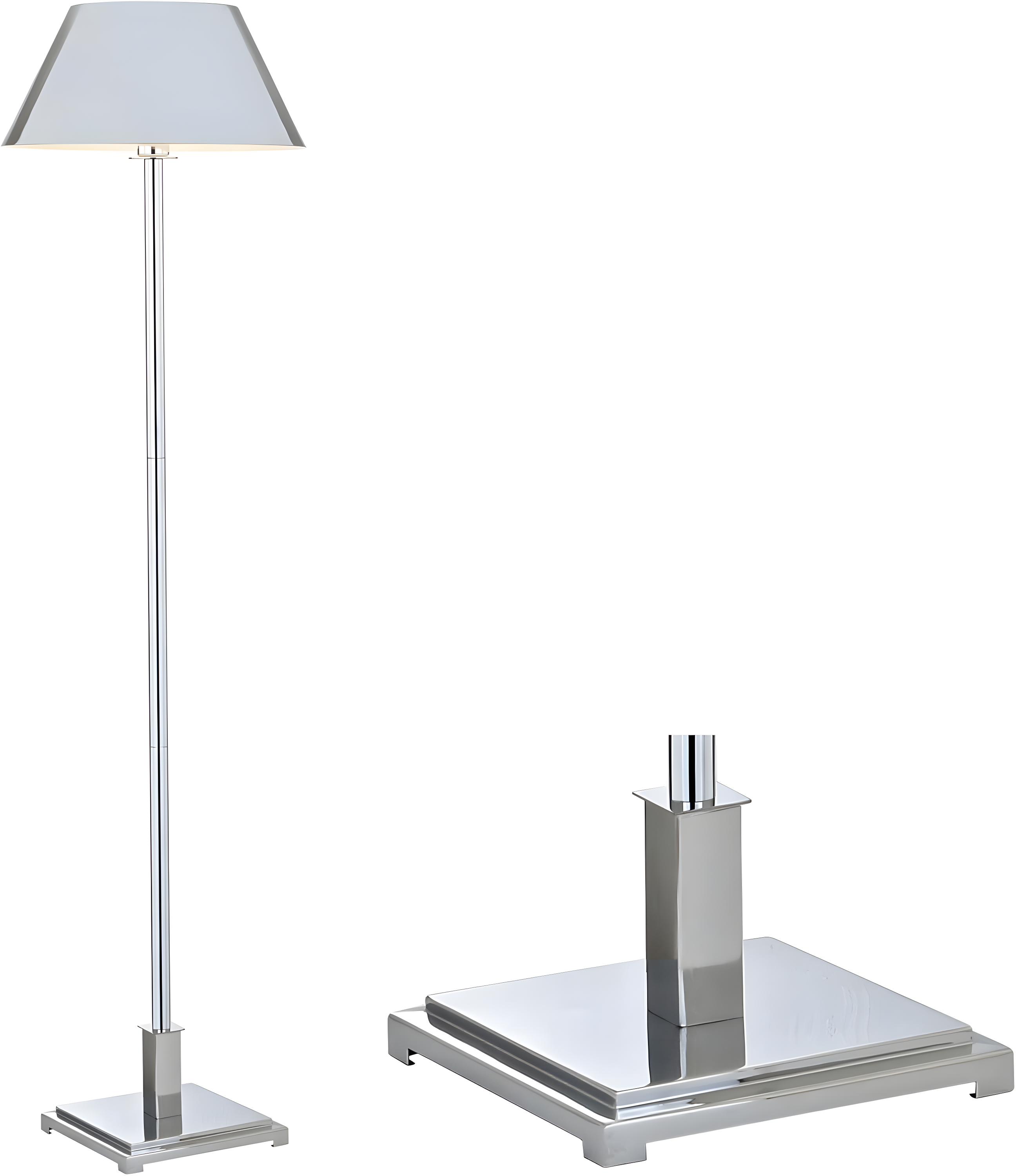 JONATHAN Y JYL6005A Roxy 60" Metal LED Floor Lamp, Contemporary, Modern, Transitional for living room, dinning room, bedroom, office Bulb Included, Chrome