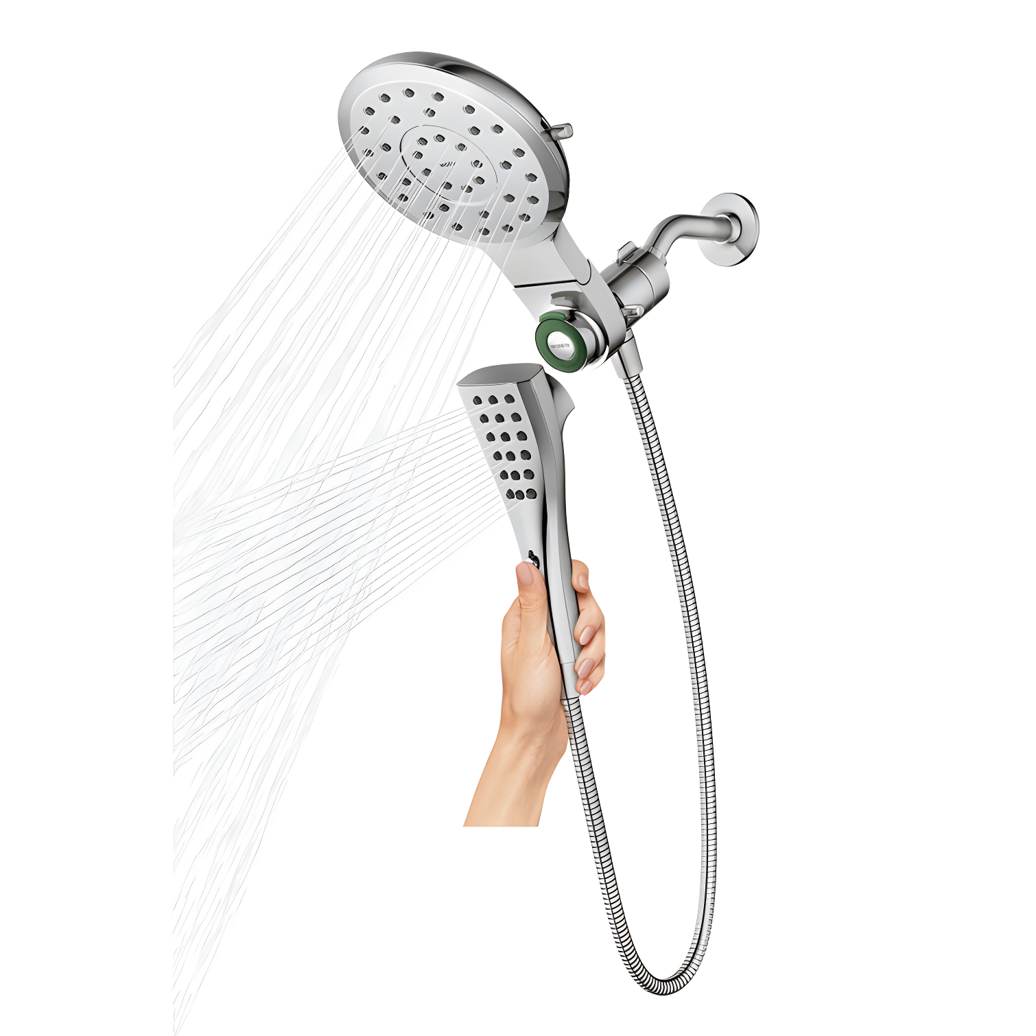 Verso 1.75 GPM Rainshower/Handshower Combination with Infiniti Dial and Magnetix Docking