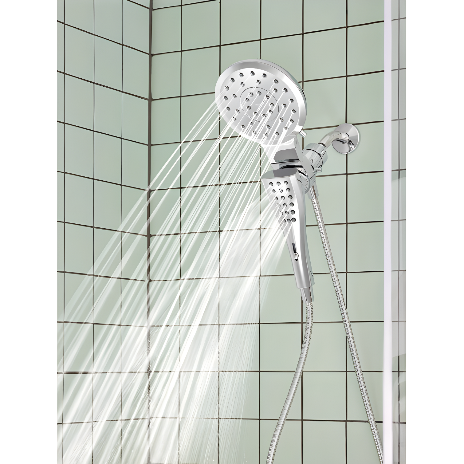 Verso 1.75 GPM Rainshower/Handshower Combination with Infiniti Dial and Magnetix Docking