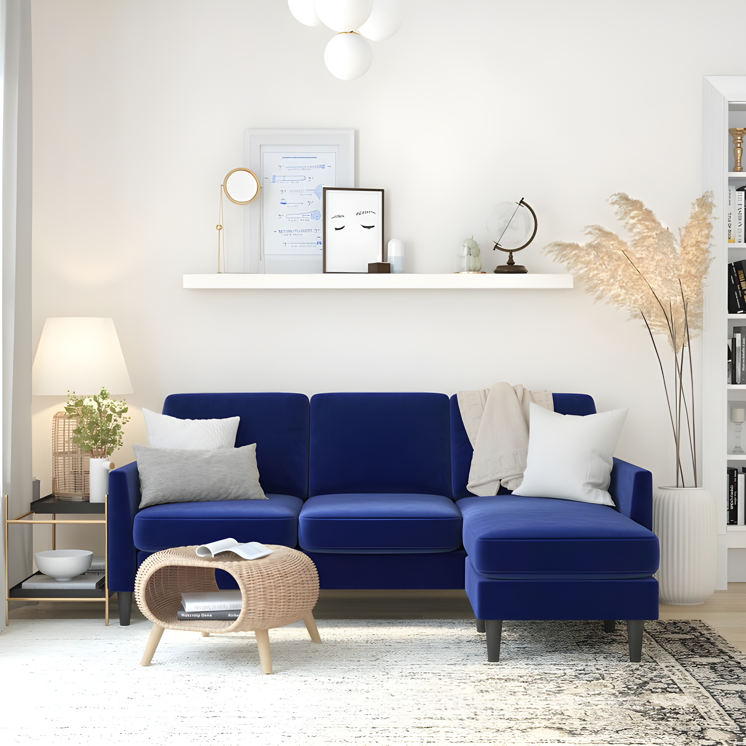 Winston 81.5" Wide Reversible Sofa & Chaise with Ottoman