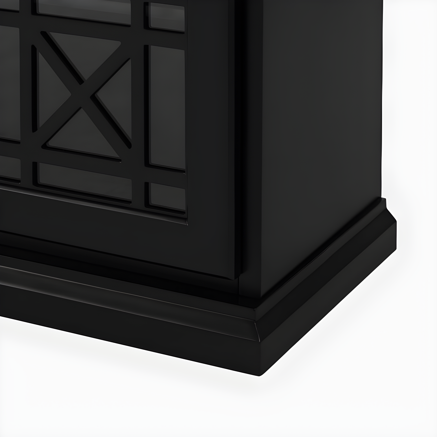 Saugeries Fretwork Detailed Glass Door Sideboard