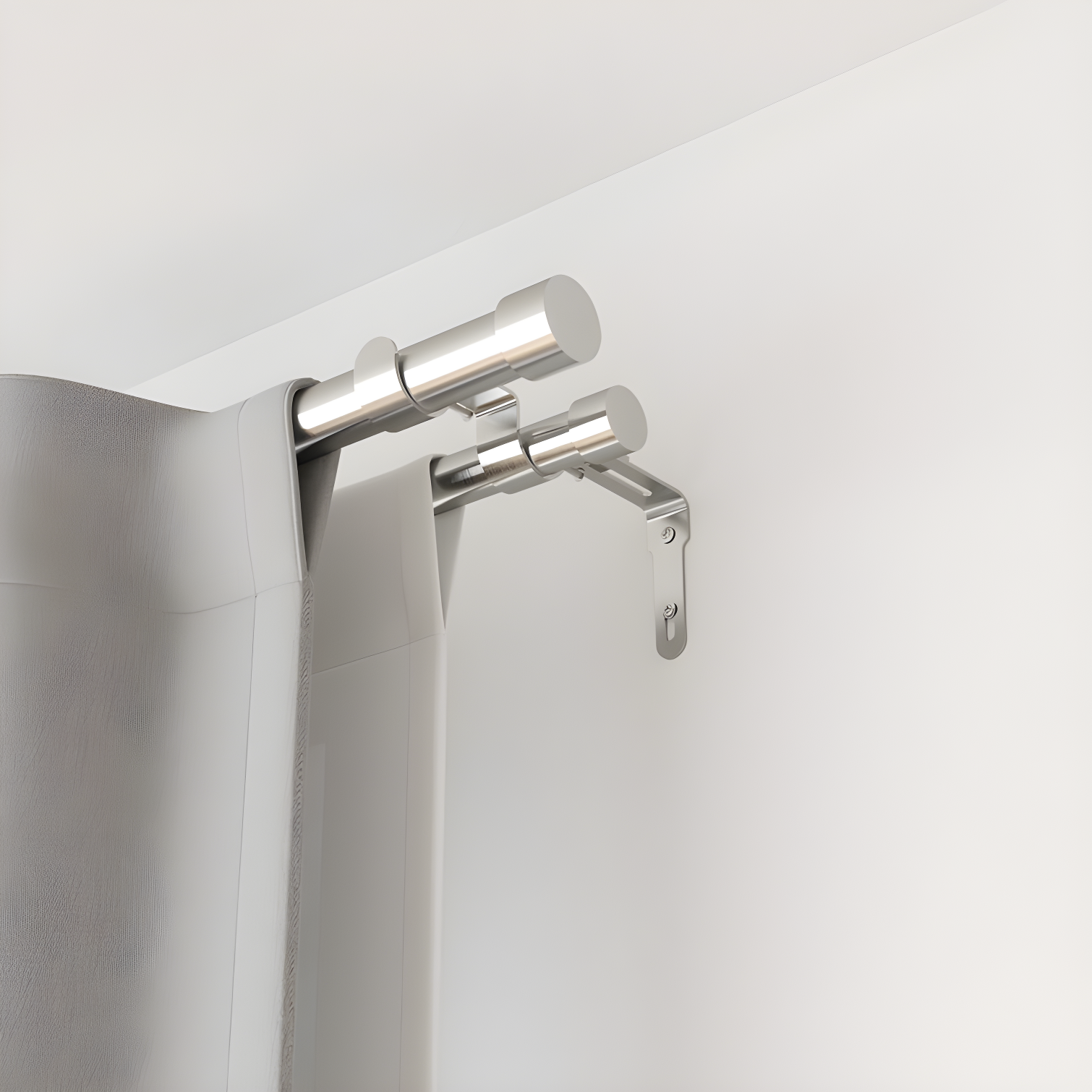 Cappa Drapery Solutions Double Curtain Rod