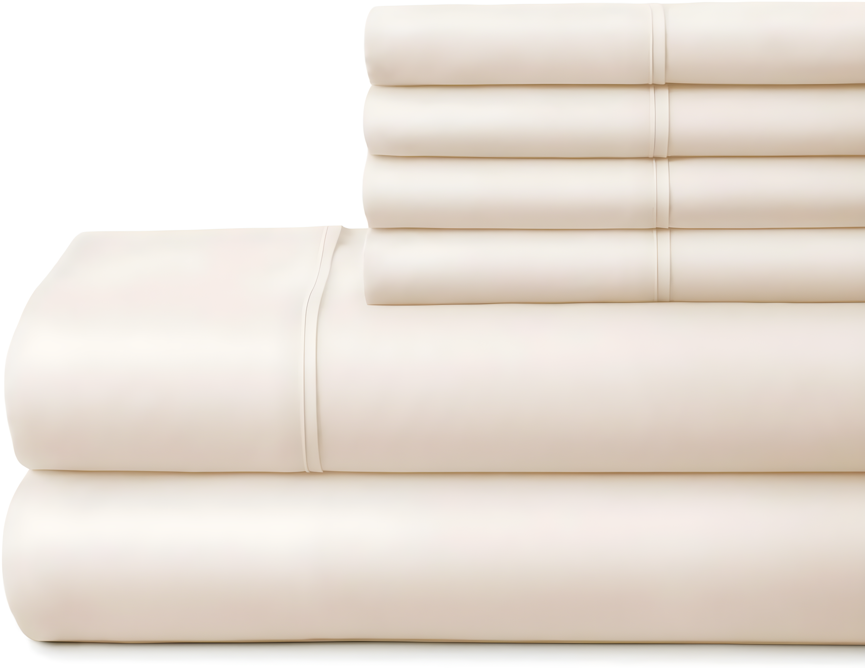 Ivory Twin Deep Pocket Microfiber Bed Sheet Set