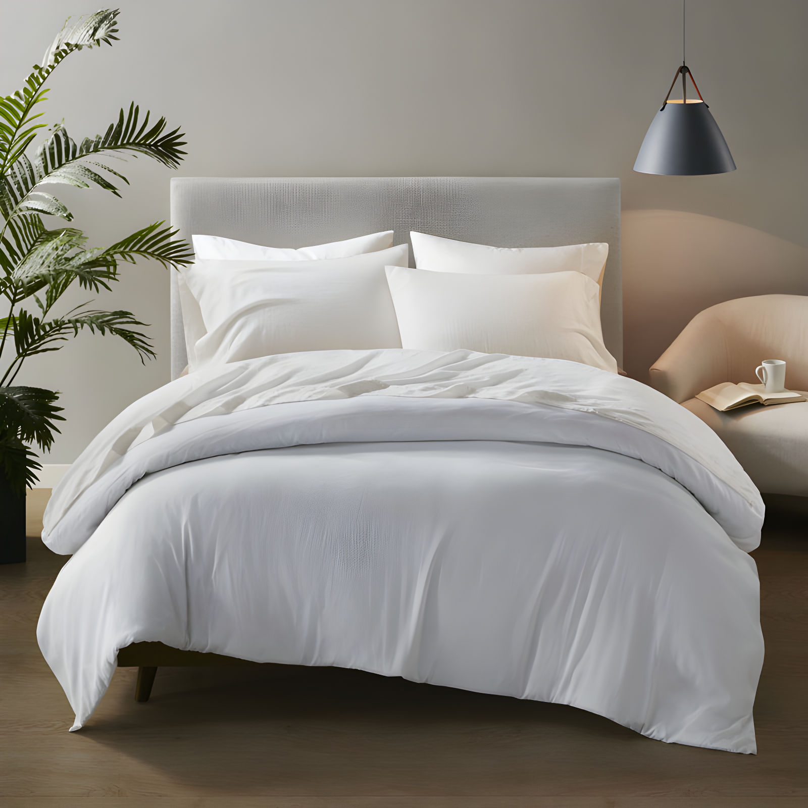 Madison Park Linen Blend 4 Piece Sheet Set