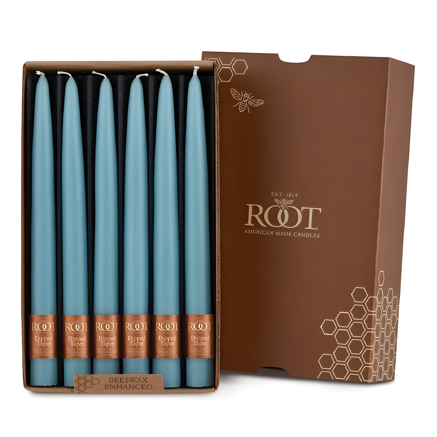 12 Piece Unscented Taper Candle Set