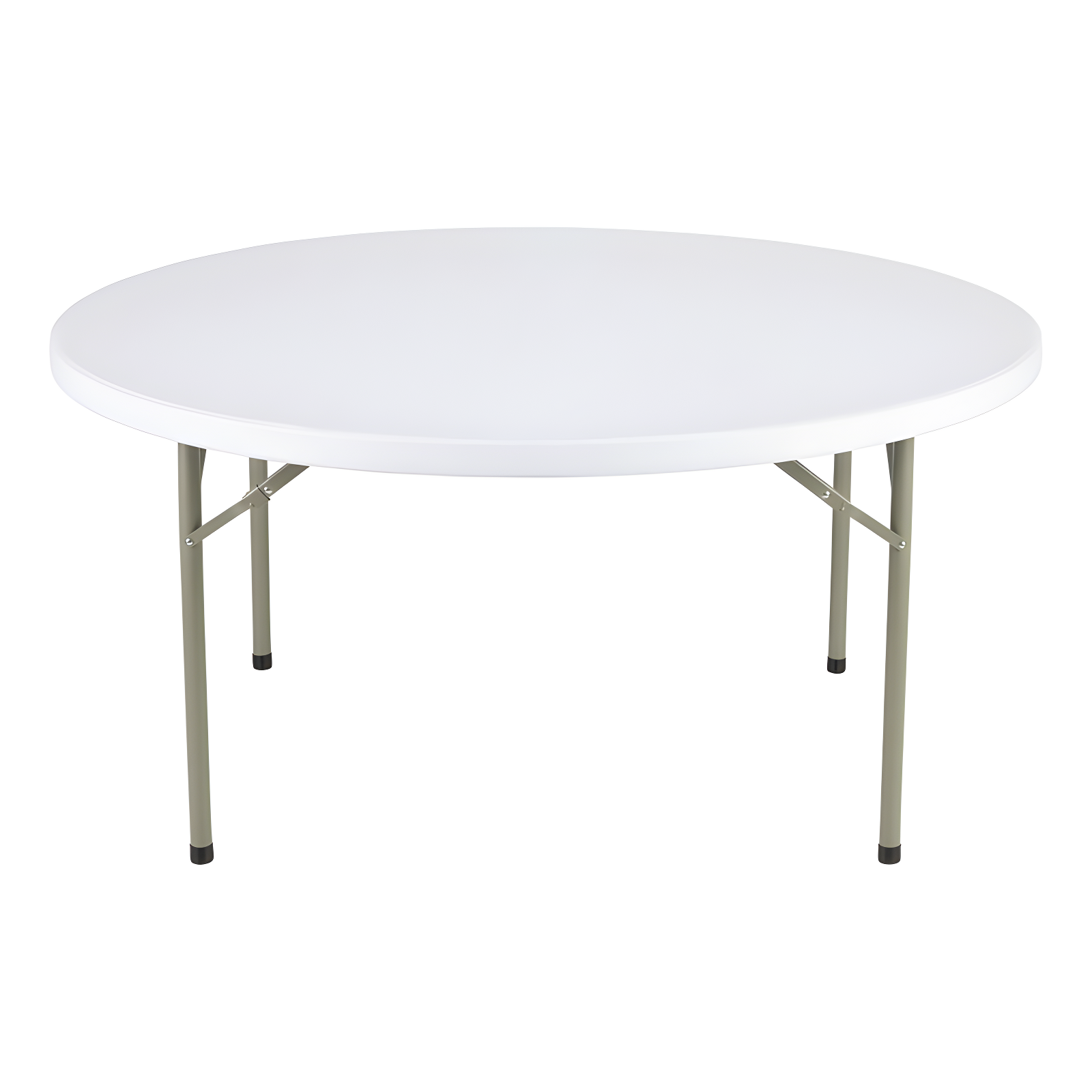 Norwood Commercial Furniture Round Blow-Molded Plastic Indoor/Outdoor Folding Training Table