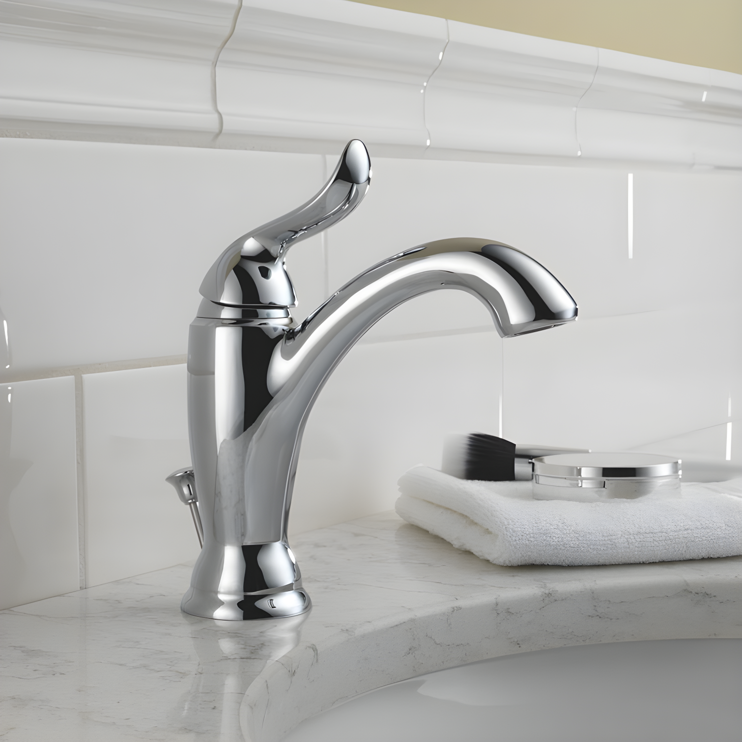 Linden™ Single Hole Bathroom Faucet with Drain Assembly and DIAMOND™ Seal Technology