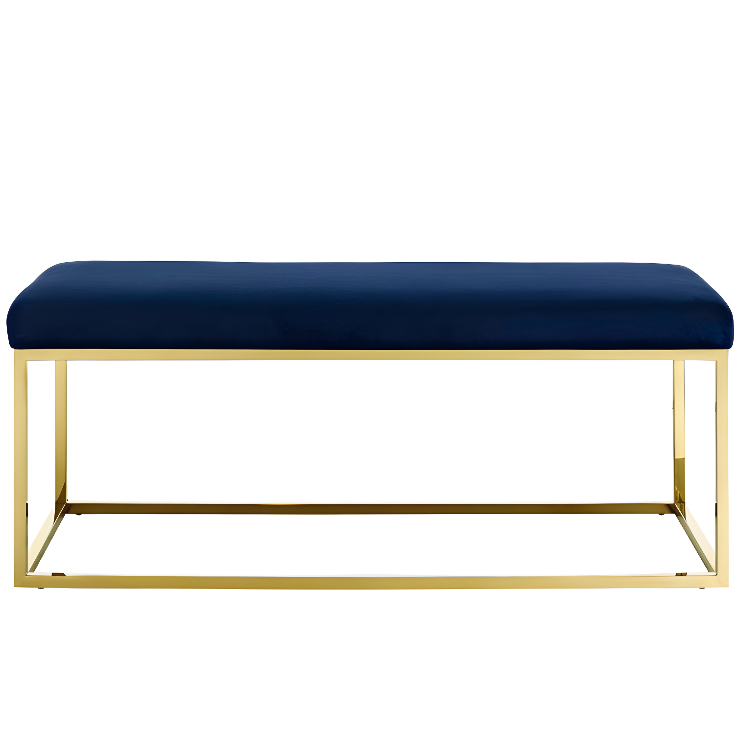 Anticipate Fabric Bench Gold Navy