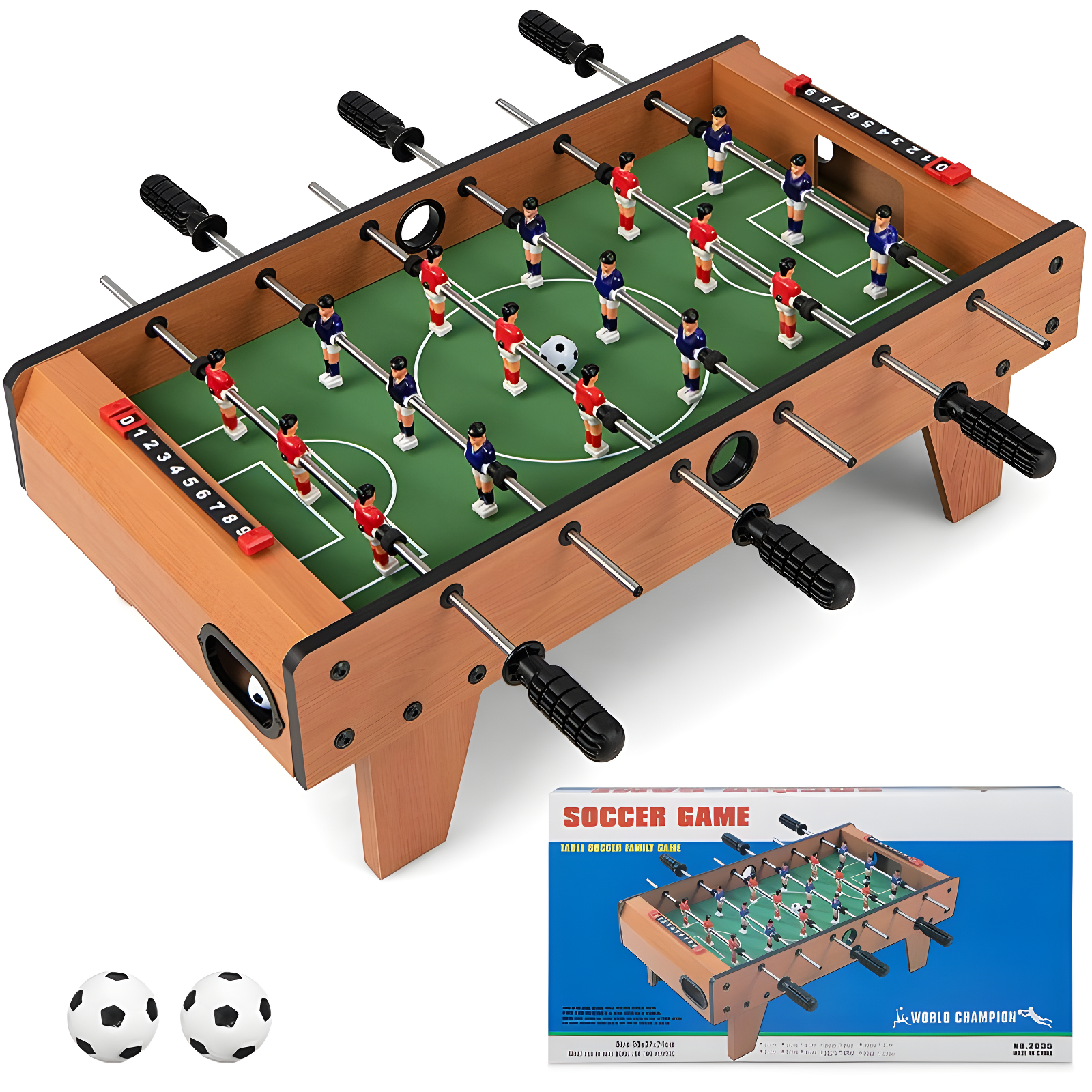 Costway 27'' Foosball Table Competition Game Room Soccer football Sports Indoor w/ Legs