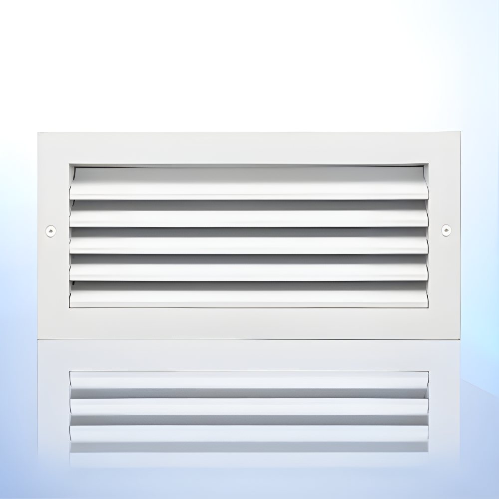 14 in. x 6 in. Aluminum Exterior Return Air Grille in White