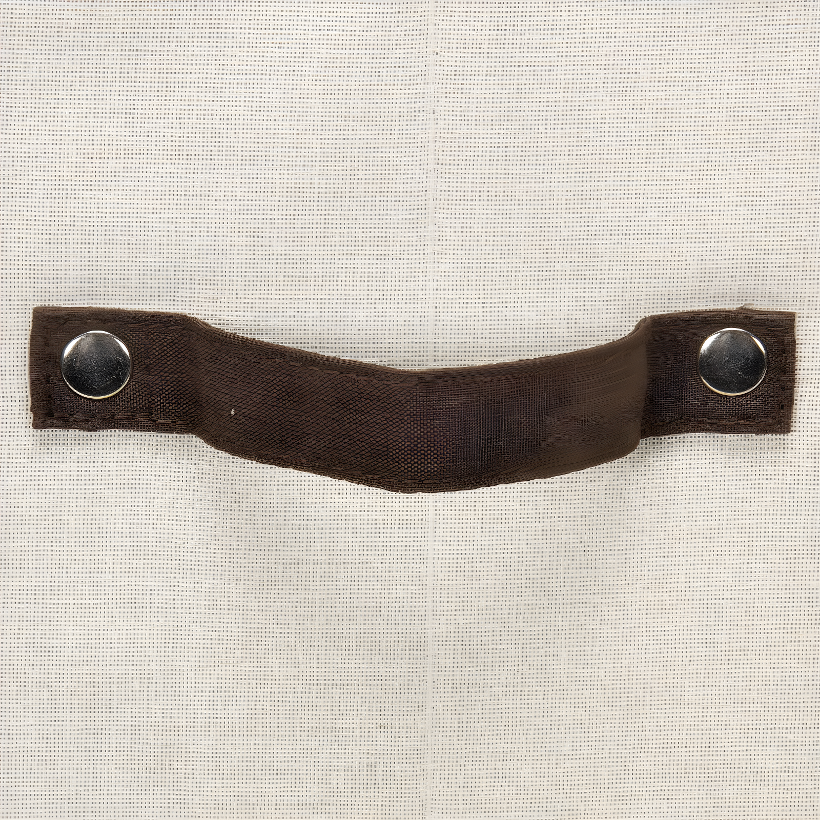 Windowed Flatware Storage Chest, 5 Compartment Storage with Serving Utensil Pouch, Canvas with Brown Trim