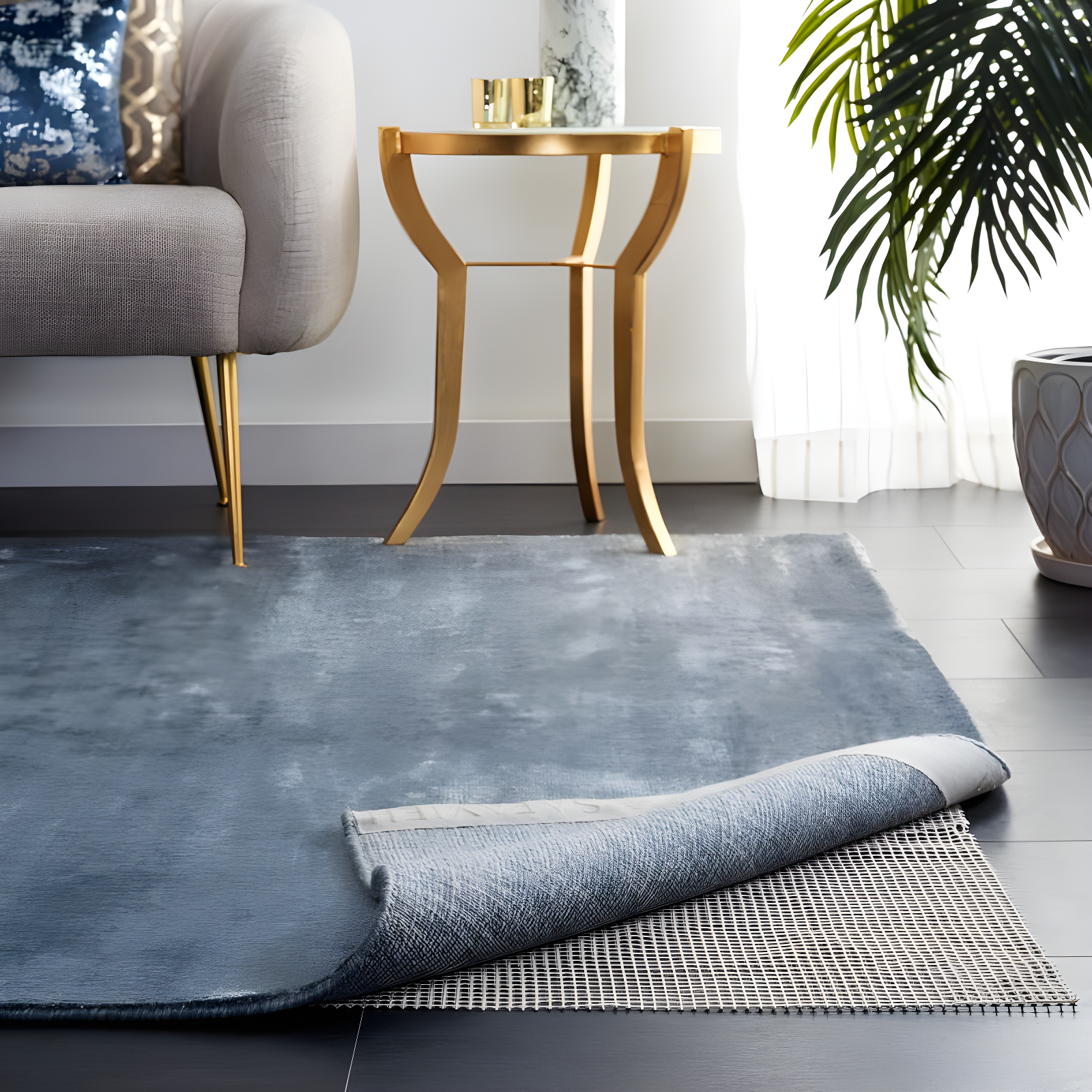 Grid Pad PAD110 Power Loomed Indoor Rug Pad - Creme - 9' x 12' - Safavieh