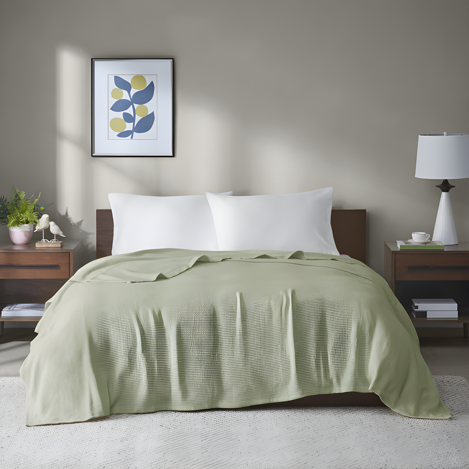 Freshspun Basketweave Cotton Blanket