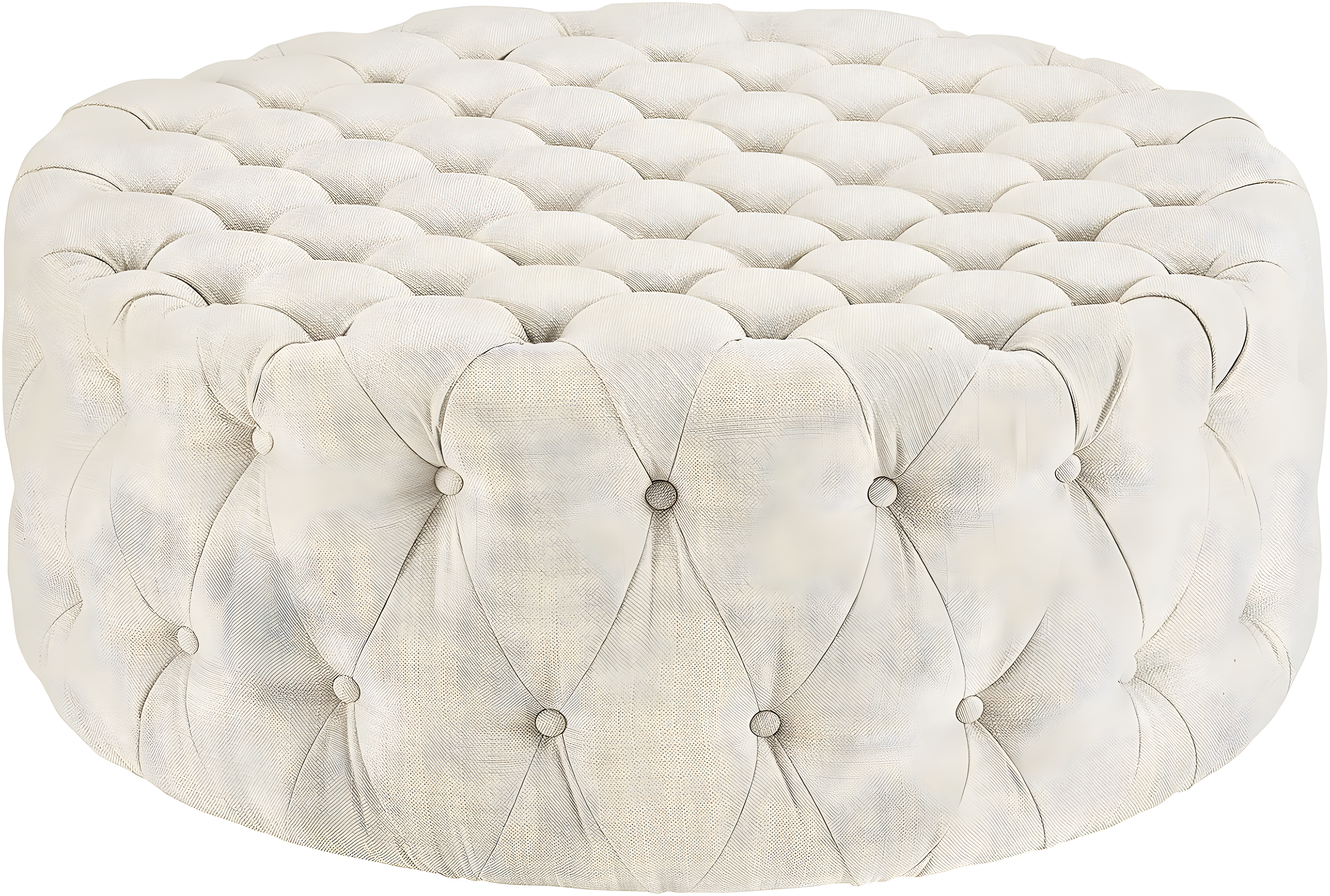Modern Contemporary Urban Design Living Lounge Room Ottoman, Beige, Fabric